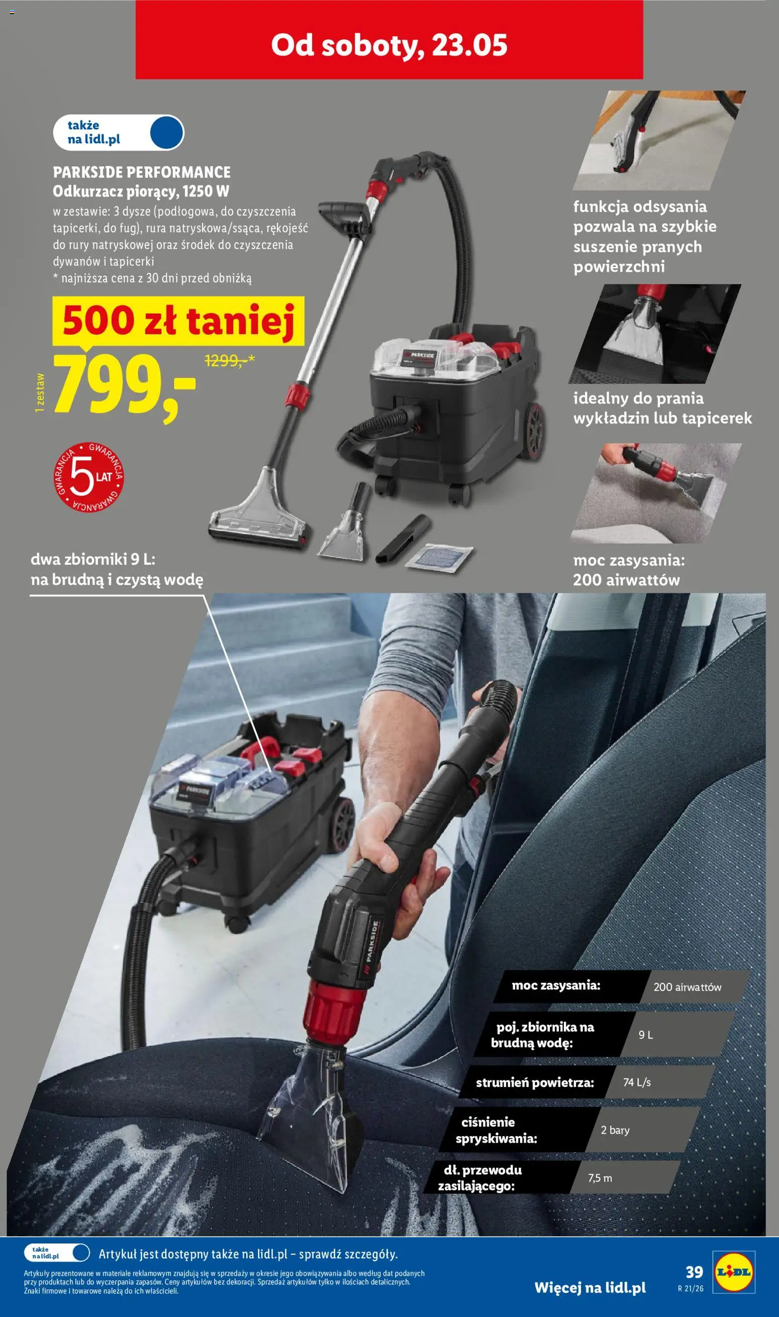 Lidl Katalog od 18.05.2026 | Strona: 47 | Produkty: Odkurzacz, Cleaner