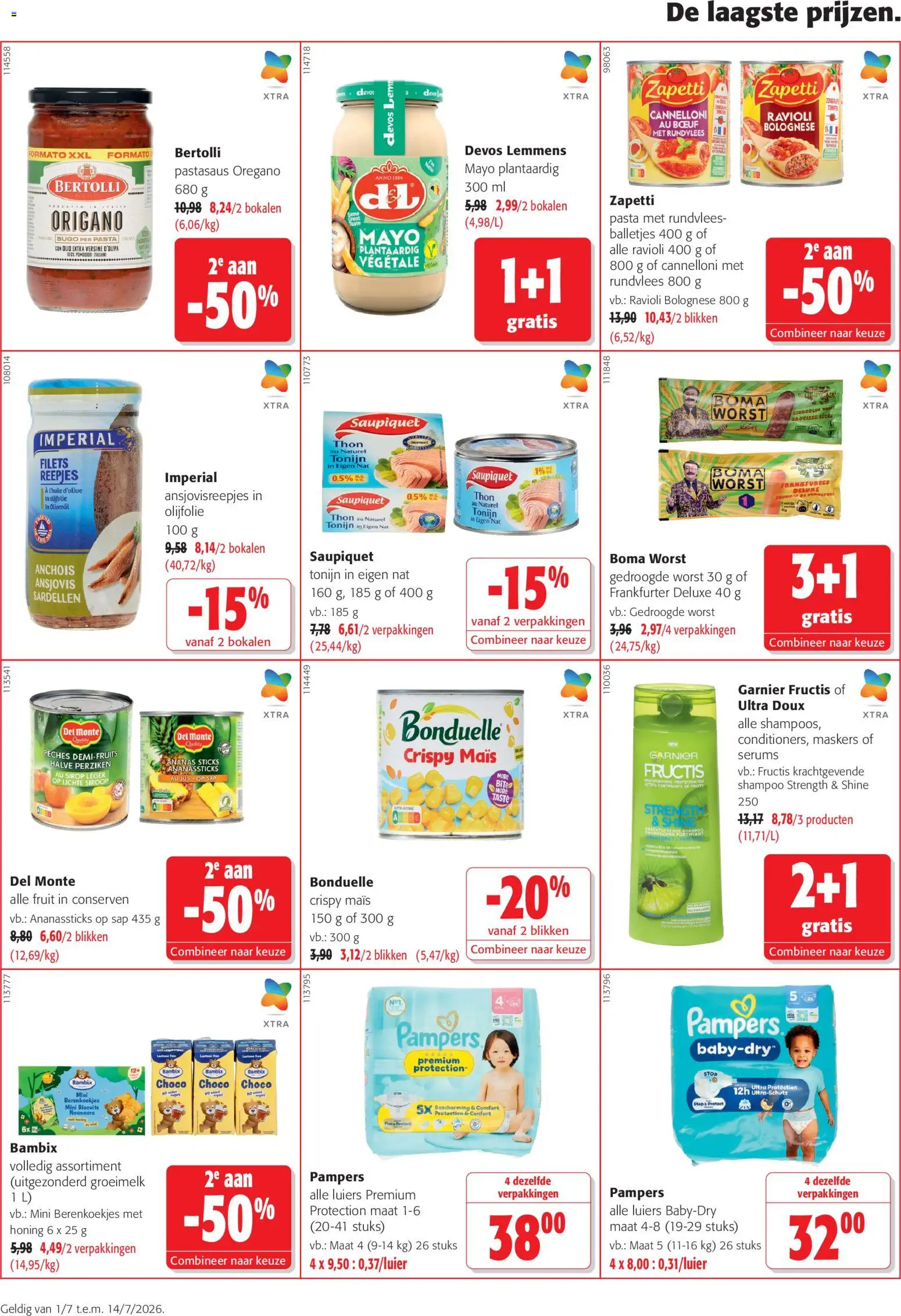 {H1} | Pagina: 8 | Producten: Olijfolie, Tonijn, Fruit, Shampoo