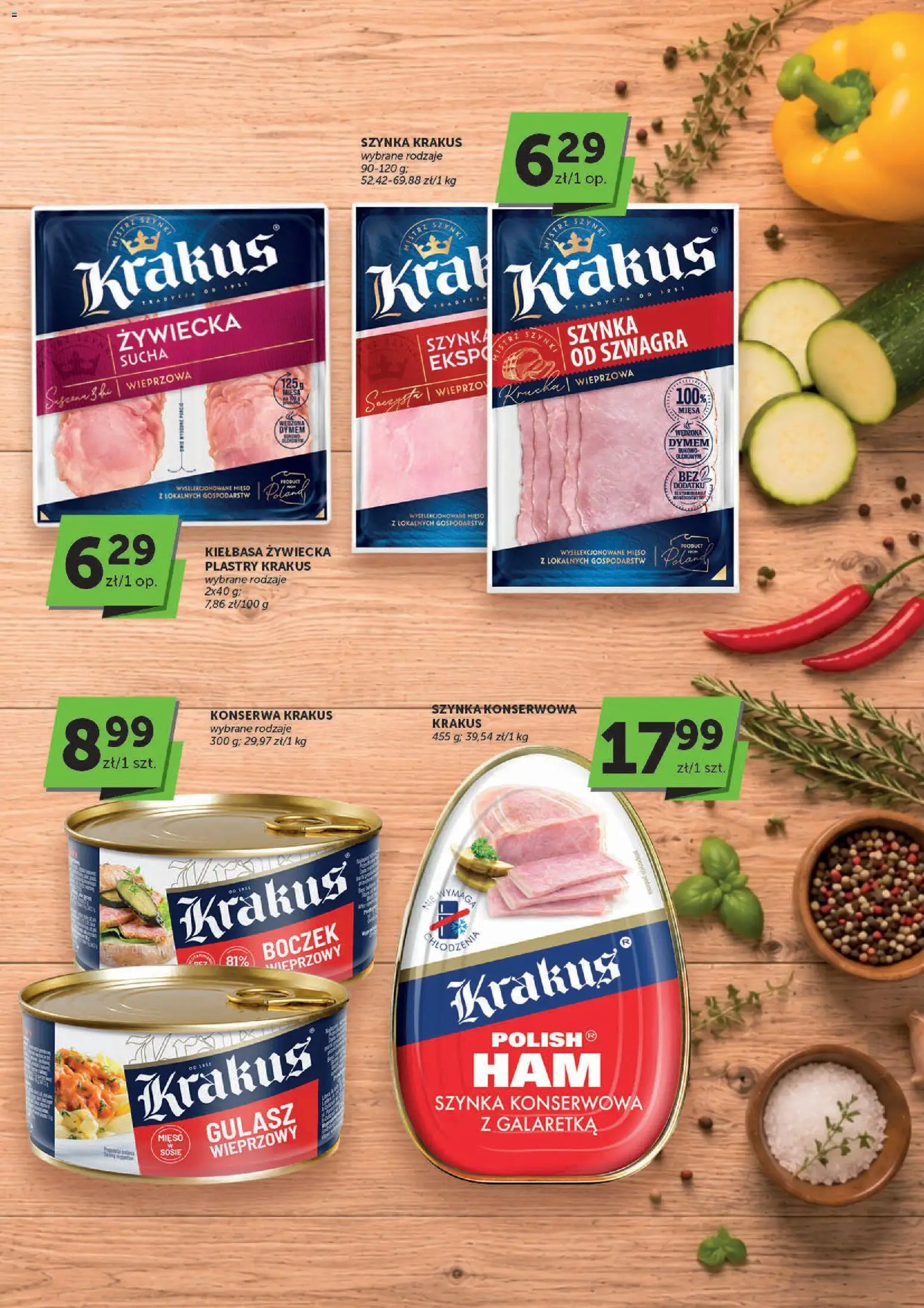Groszek gazetka - Katalog od 02.07.2026 | Strona: 3 | Produkty: Kiełbasa, Galaretka, Szynka, Boczek