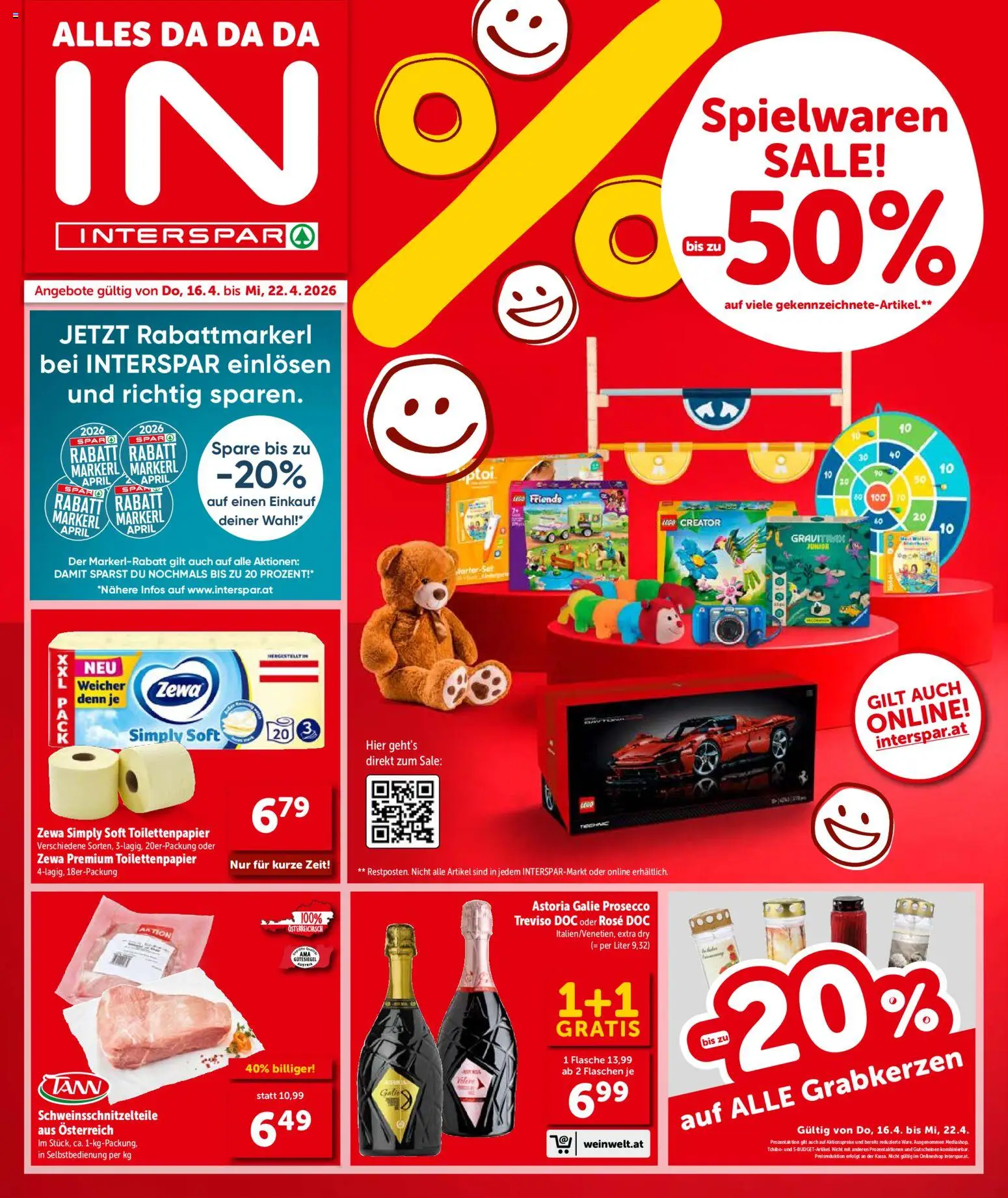 Interspar Flugblatt - Kärnten gültig ab 16.04.2026 | Seite: 1 | Produkte: Marhalábszár