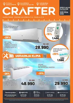 Crafter katalog Klima uređaji i ventilatori - pregled Crafter kataloga - važi od 11.05.2026