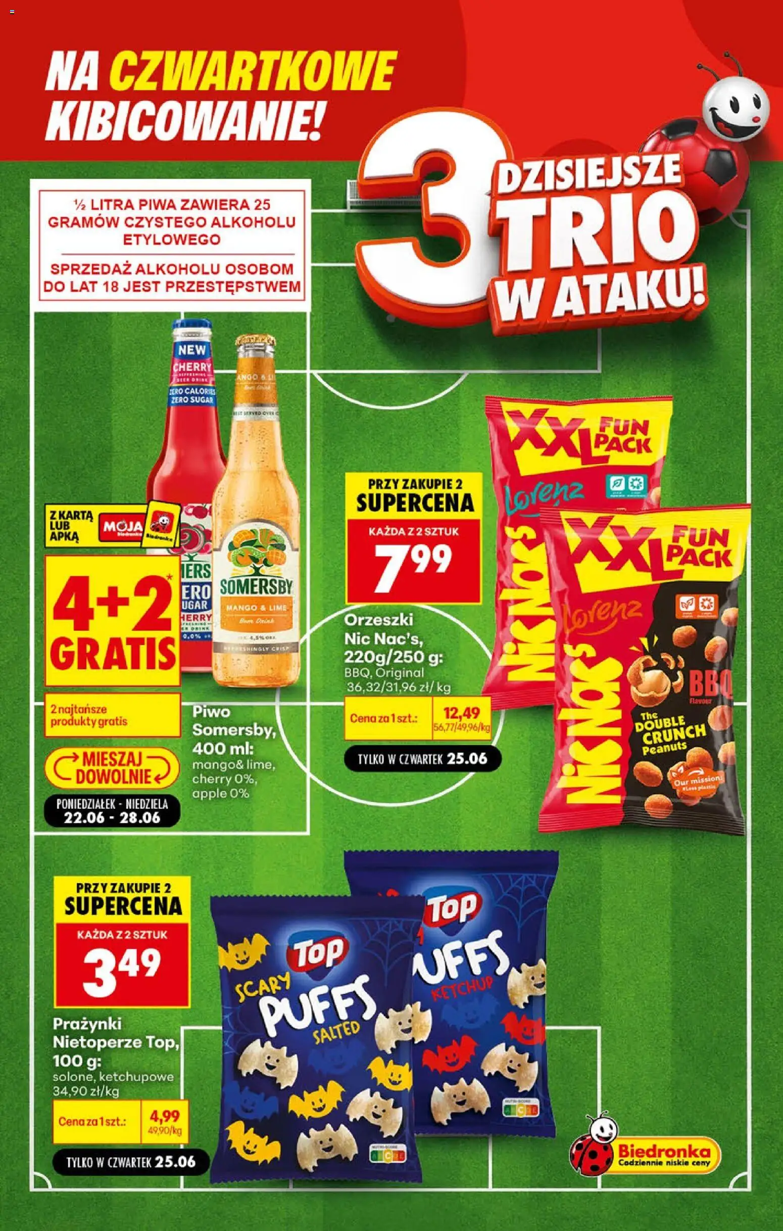 Biedronka gazetka - Football od 25.06.2026 | Strona: 4 | Produkty: Mango, Karta, Top, Ketchup