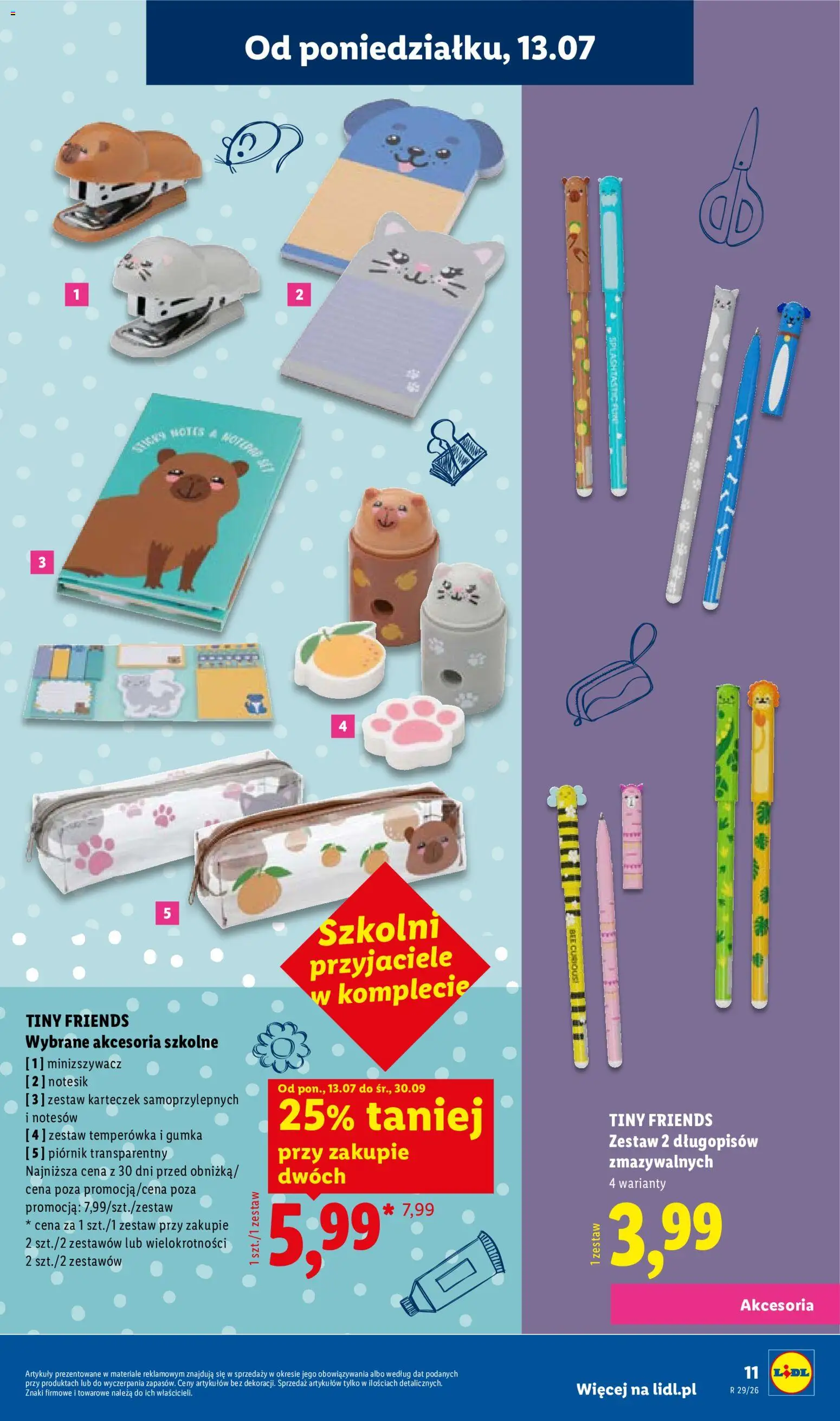 Lidl Katalog od 09.07.2026 | Strona: 11 | Produkty: Temperówka, Piórnik