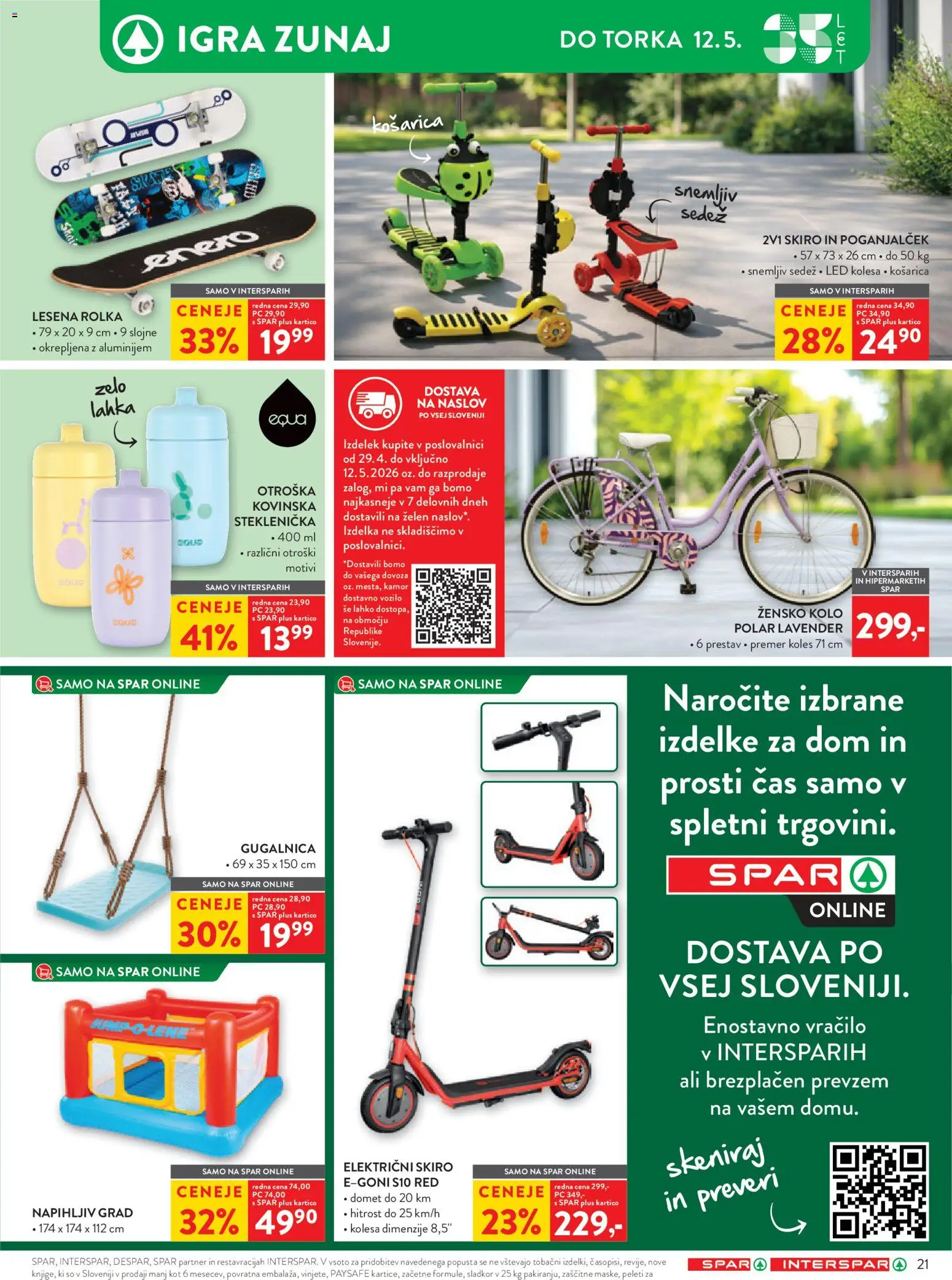 Novi Spar katalog ponudbe – veljaven od 29.04.2026 | Stran: 26 | Izdelki: Igra, Gugalnica