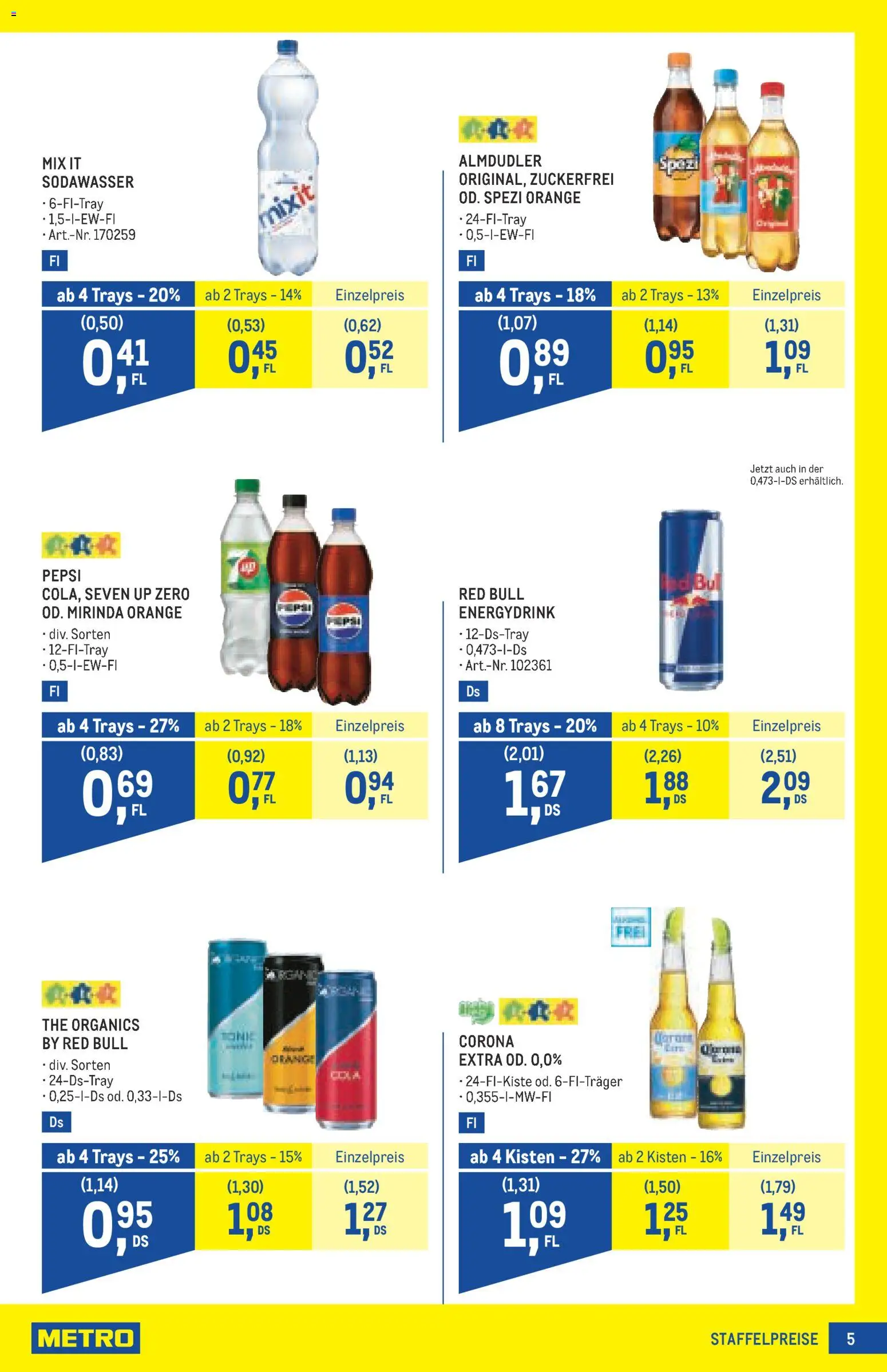 Metro angebote Profi gültig ab 20.08.2026 | Seite: 5 | Produkte: Pepsi