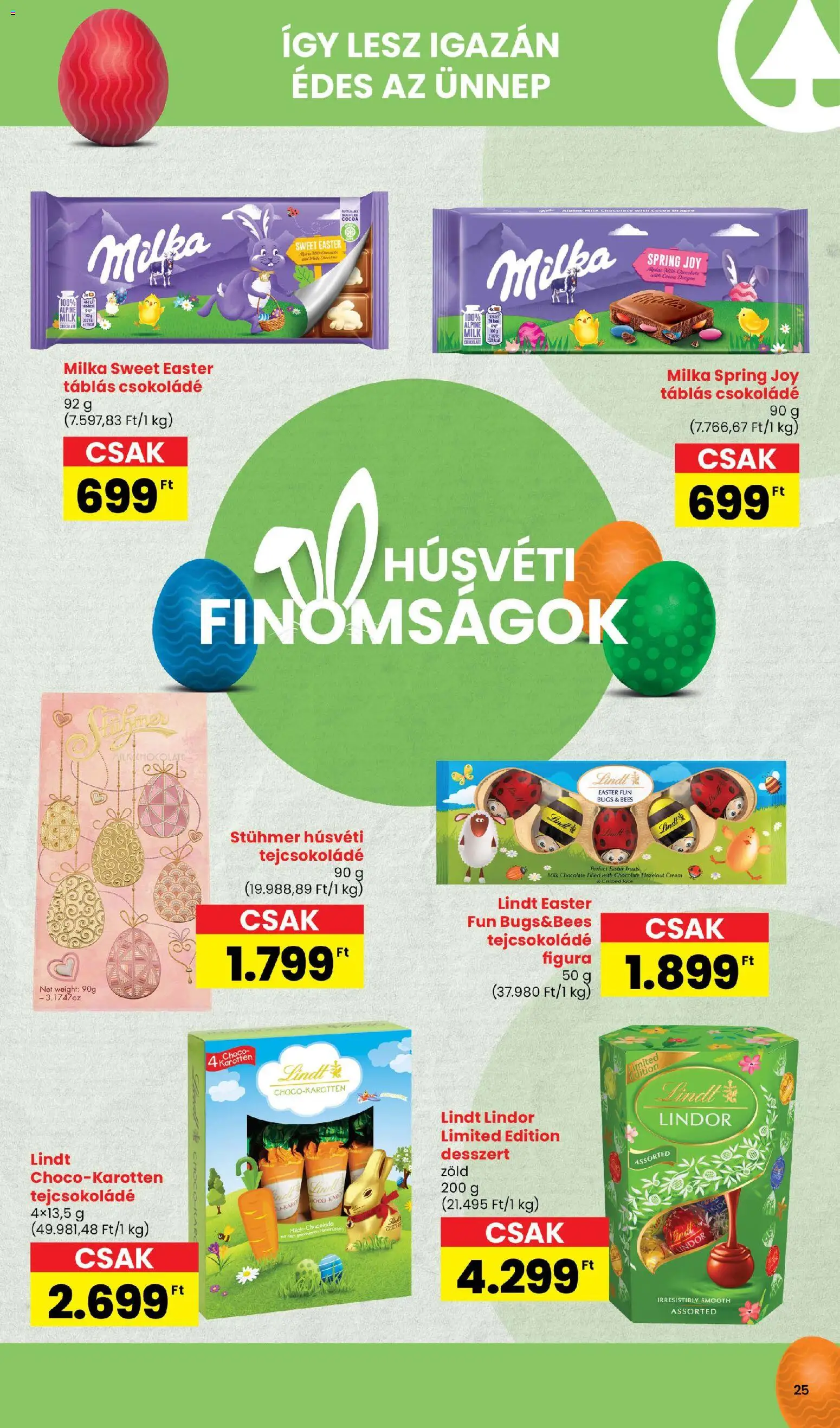 Spar akciós ujság - amely érvényes a következő dátumtól: 05.03.2026 | Oldal: 25 | Termékek: Tejcsokoládé, Csokoládé