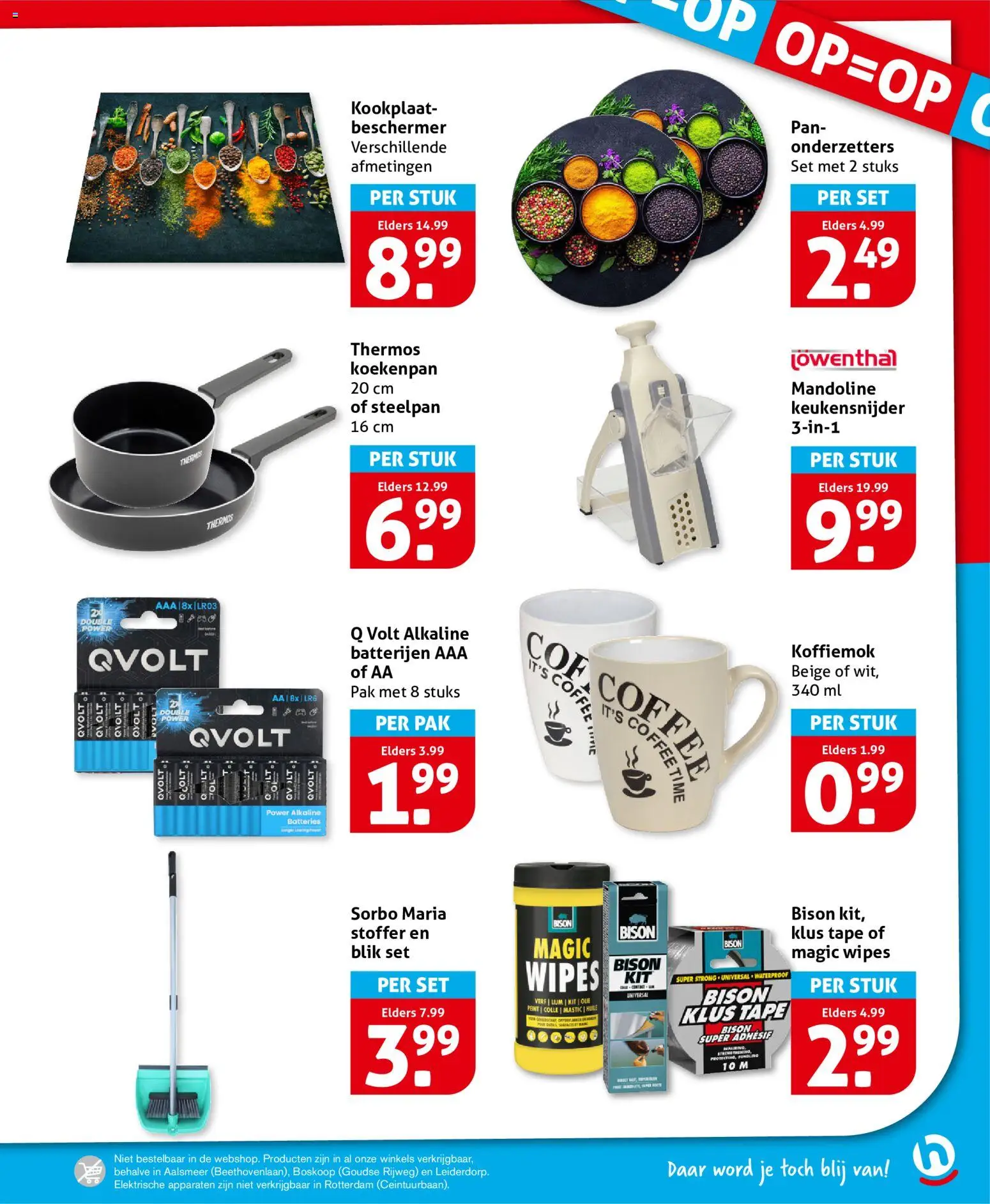 {H1} | Pagina: 25 | Producten: Lijm, Kookplaat, Tape, Batterijen
