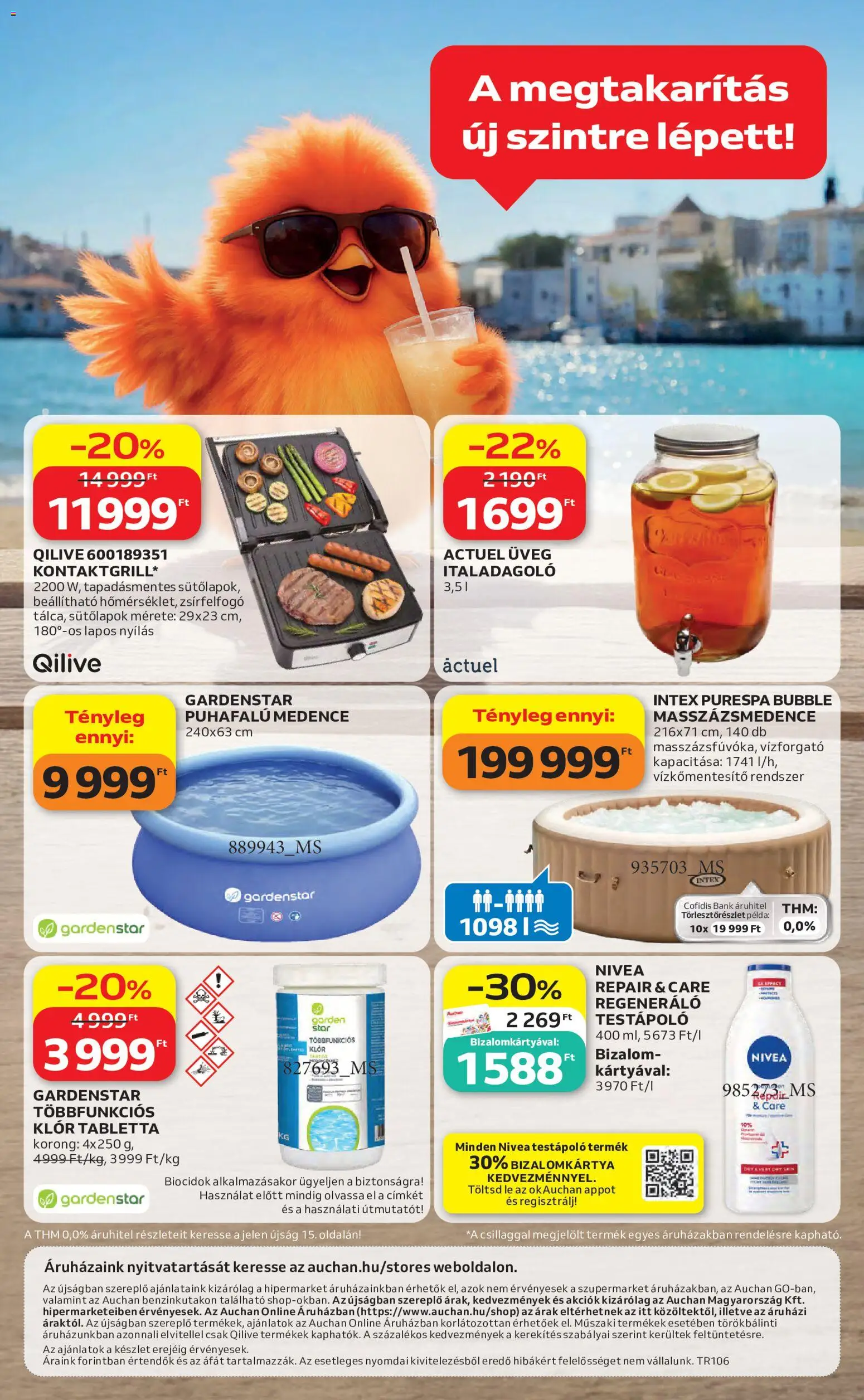 Auchan akciós ujság - amely érvényes a következő dátumtól: 11.06.2026 | Oldal: 32 | Termékek: Medence, Testápoló