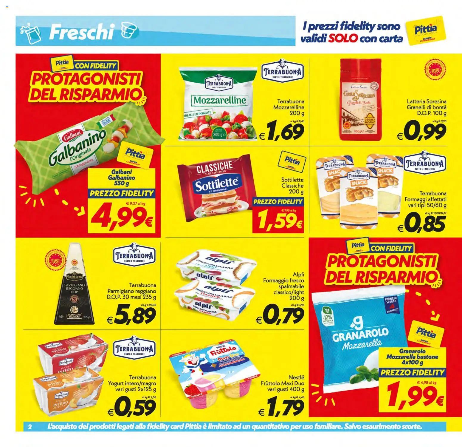 Volantino SuperConveniente del 30/06/2026 | Pagina: 2 | Prodotti: Yogurt, Formaggio, Parmigiano reggiano, Parmigiano