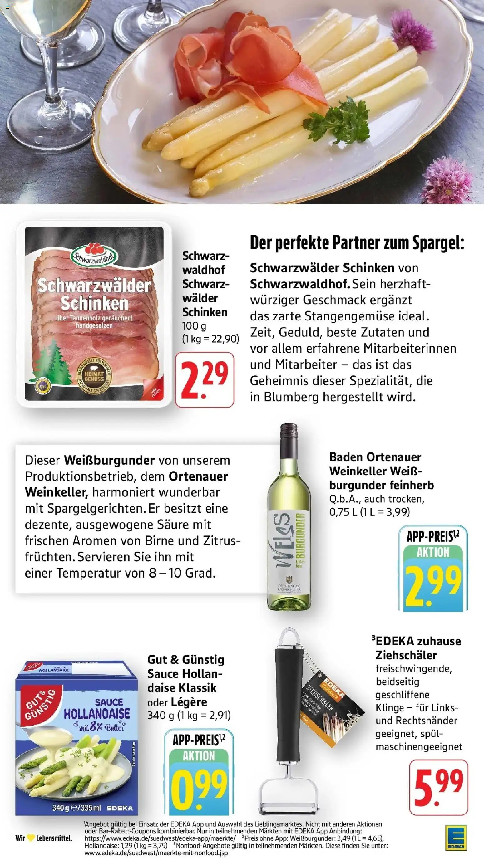 Edeka prospekt Überlingen	 – gültig ab 04.05.2026 | Seite: 13 | Produkte: Spargel, Birne, Schinken