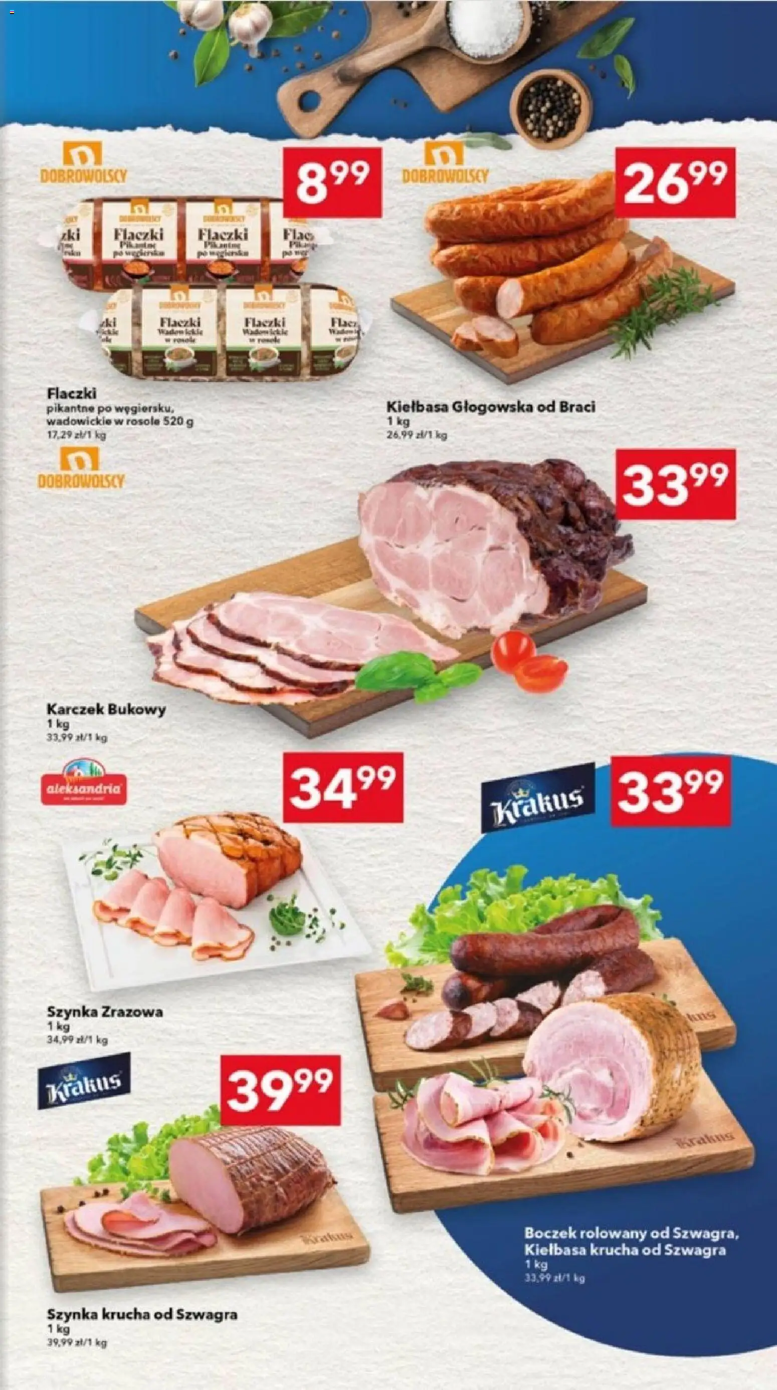 Lewiatan gazetka - Katowice od 21.05.2026 | Strona: 7 | Produkty: Kiełbasa, Szynka, Boczek