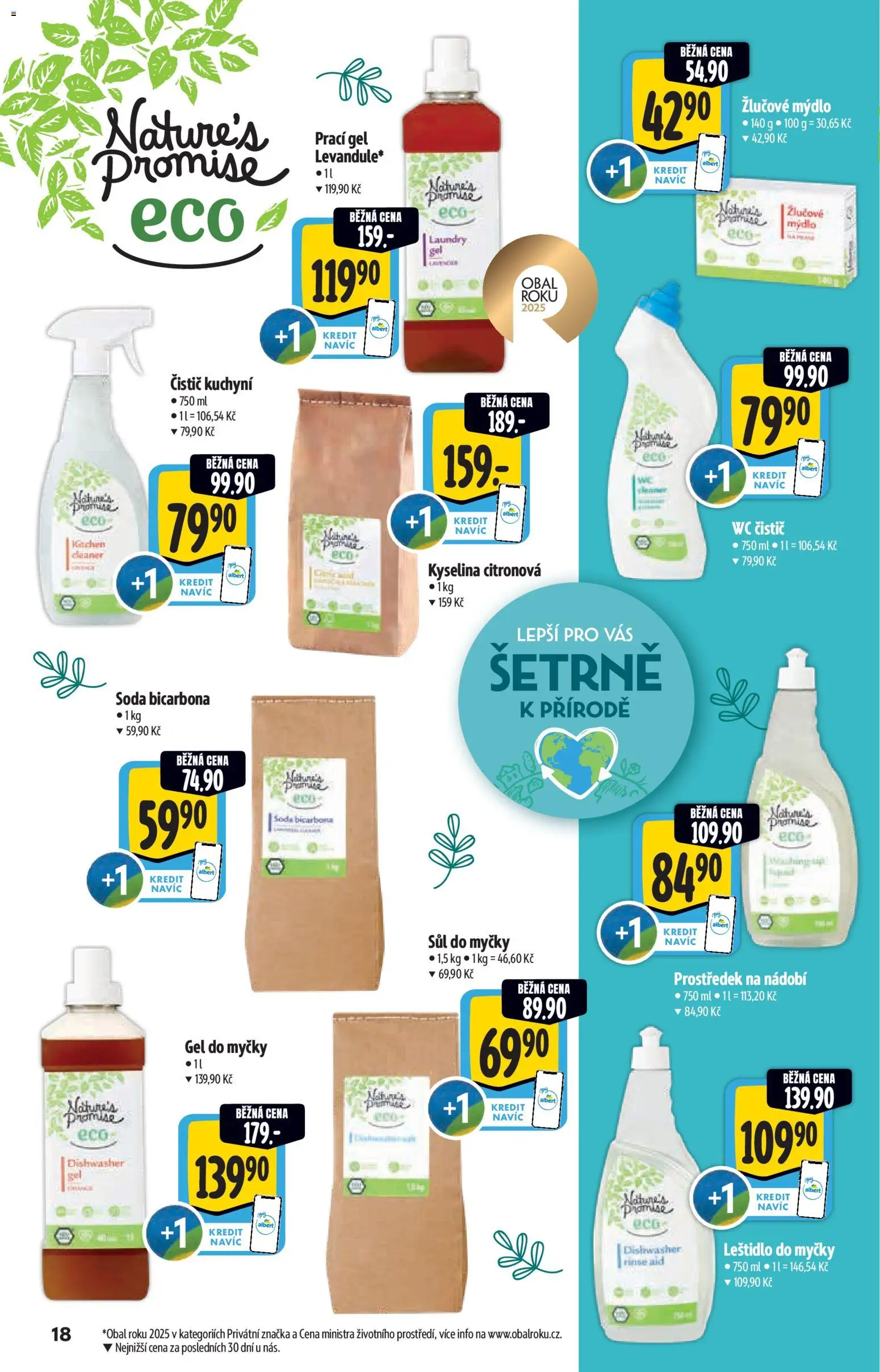 Albert katalog - Hypermarket od 17.06.2026 | Strana: 18 | Produkty: Kyselina citronová, Wc, Wc čistič, Gel do myčky