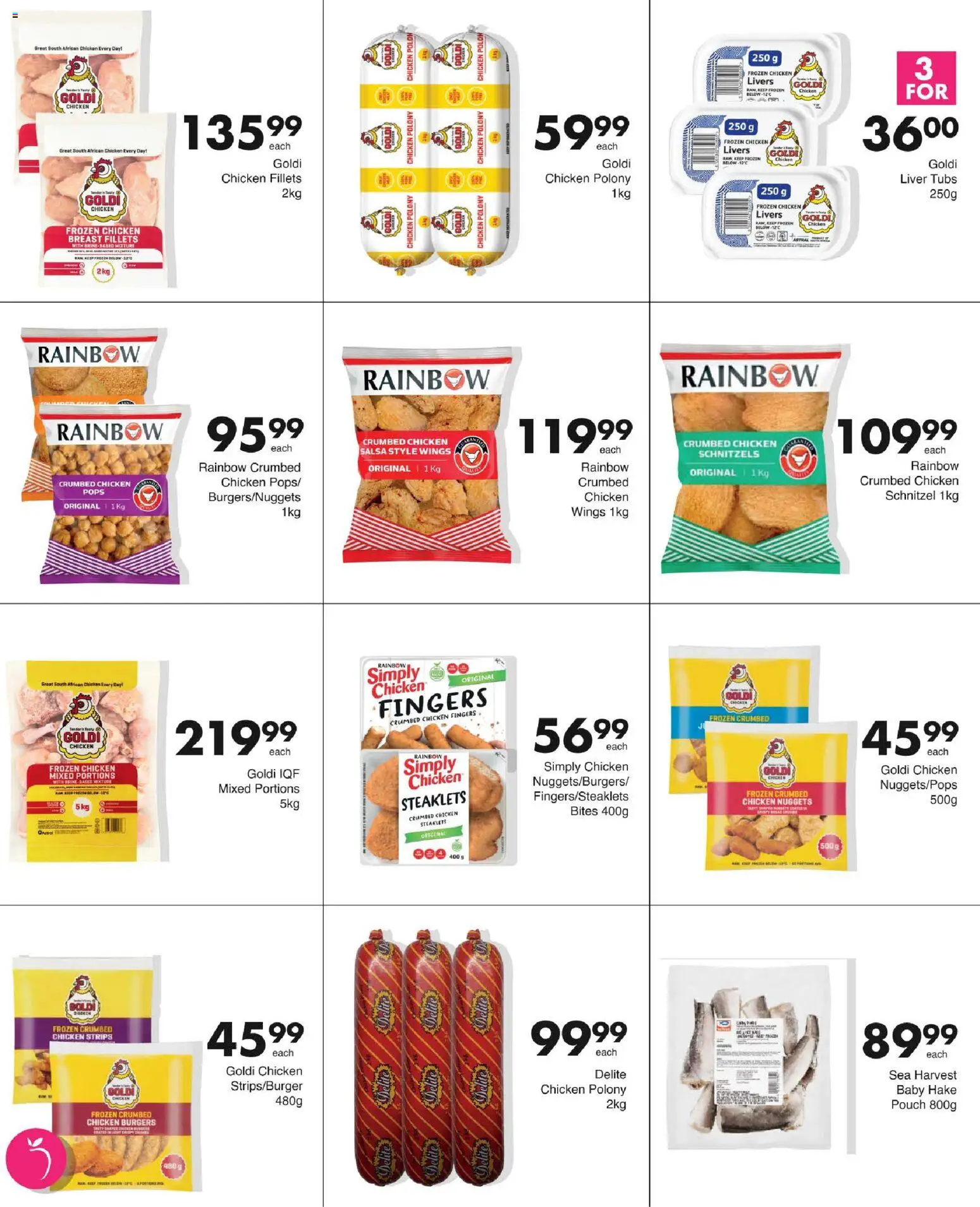 New Save catalogue – valid from 15/10/2026 | Page: 14 | Products: Chicken strips, Polony, Chicken, Burgers