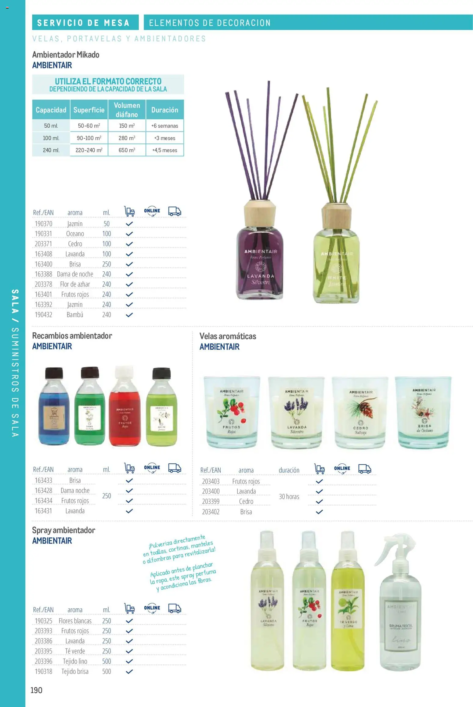 Makro catálogo │ válido desde el 19/06/2024 | Página: 190 | Productos: Té verde, Flores, Té, Mesa