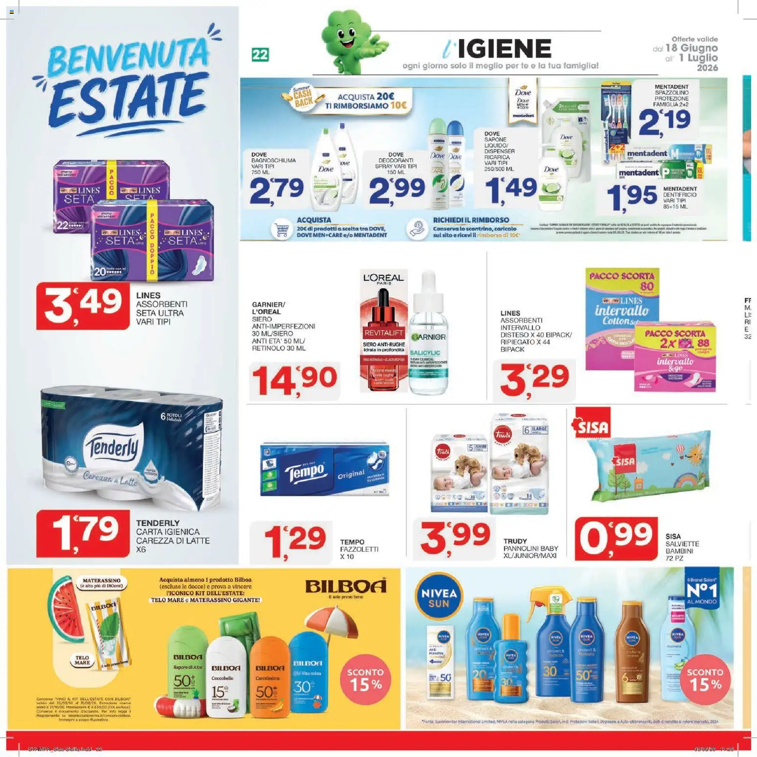 Volantino SISA del 18.06.2026 | Pagina: 22