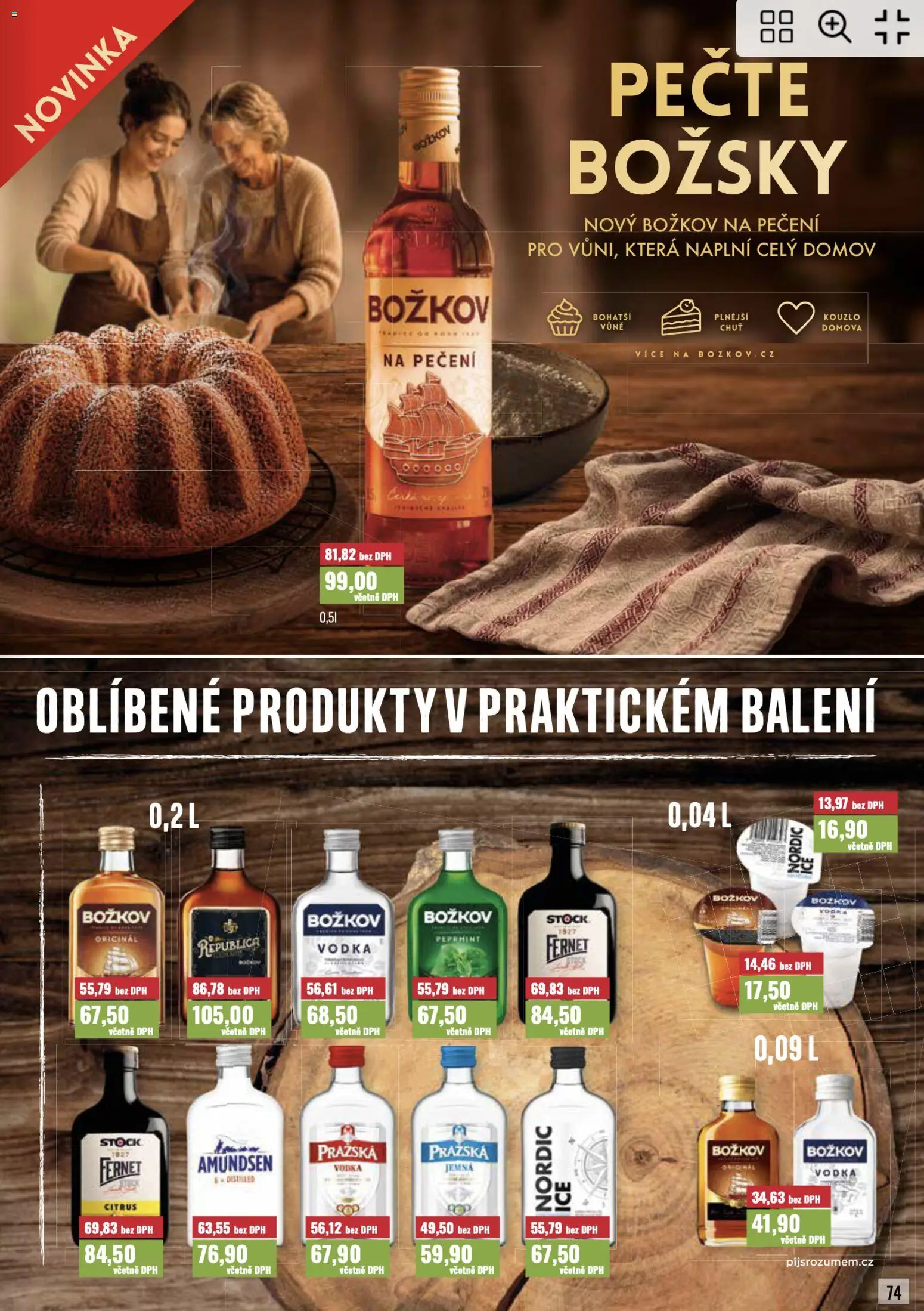 Ratio leták od 01.10.2026 | Strana: 74 | Produkty: Vodka, Fernet, Republica, Božkov