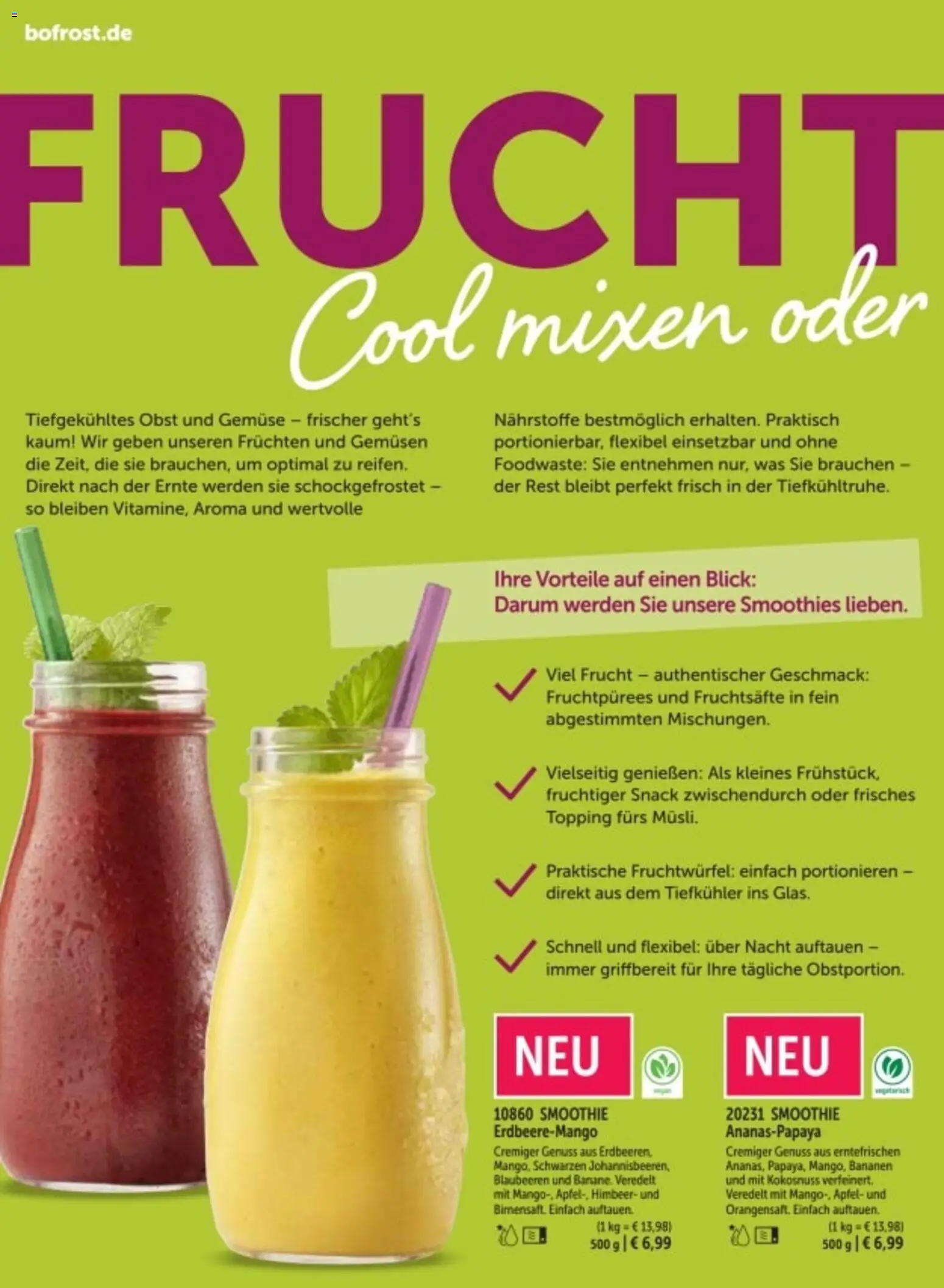 Bofrost Katalog – gültig ab 06.03.2026 | Seite: 28 | Produkte: Äpfel, Gemüse, Obst, Blaubeeren