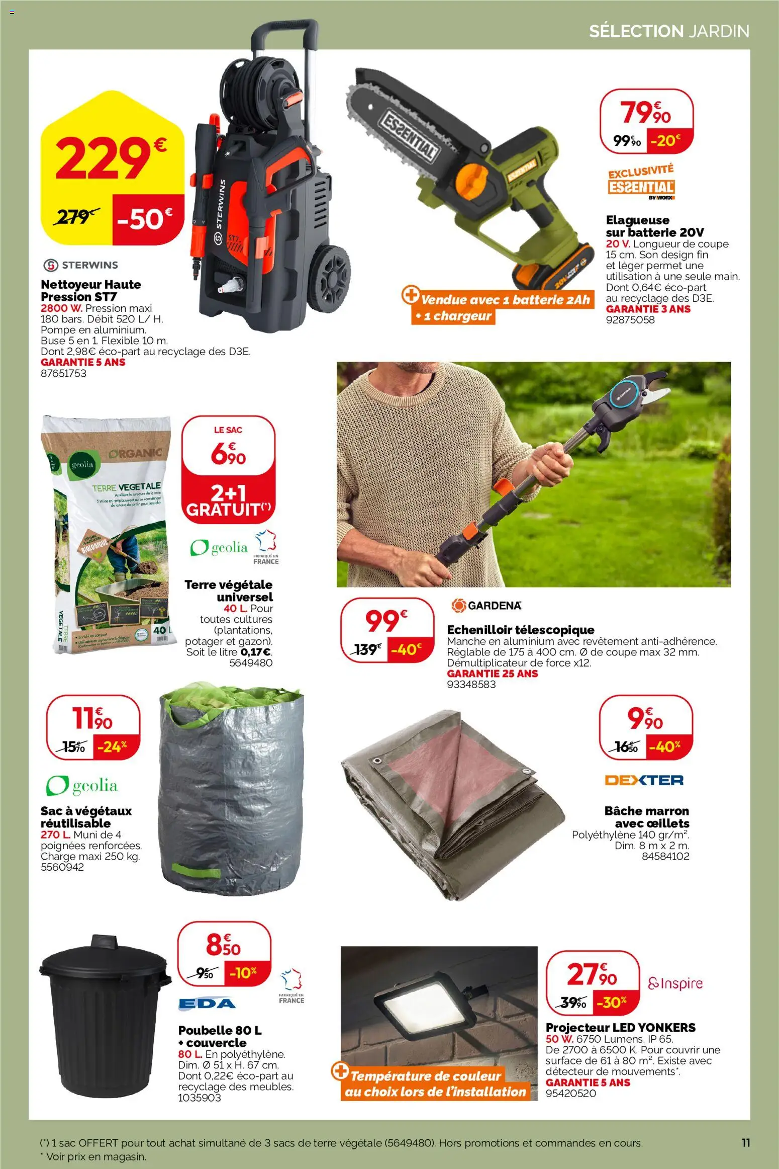 {H1} | Page: 11 | Produits: Couvercle, Bâche, Poignées, Projecteur