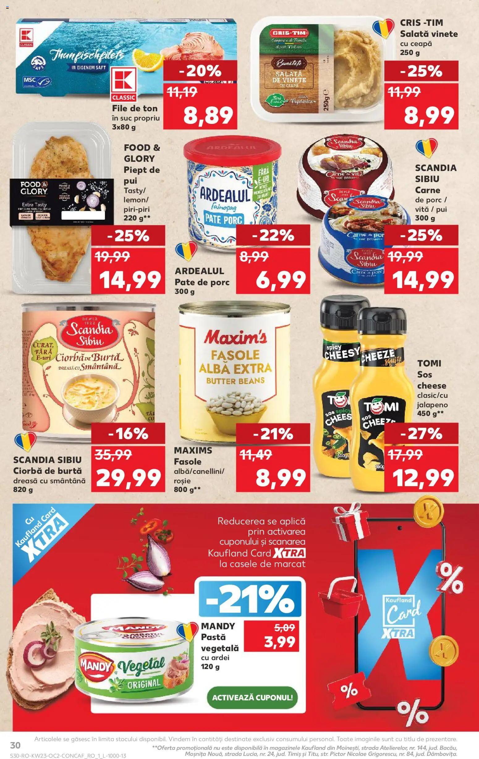 Kaufland RO akciós ujság - amely érvényes a következő dátumtól: 03.06.2026 | Oldal: 30 | Termékek: Jalapeno, Saláta