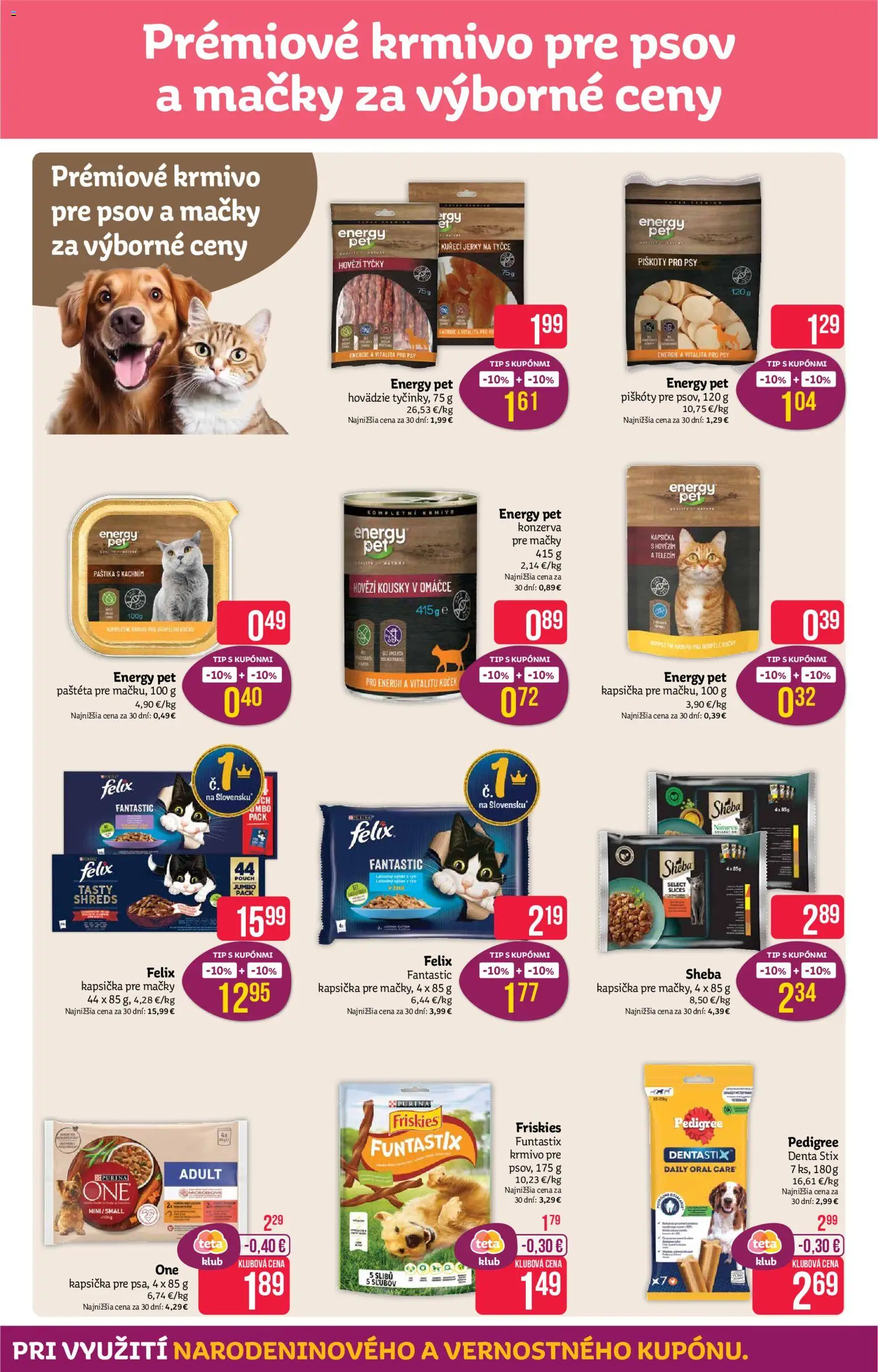 Nové Teta drogerie akcie – leták je platný od 28.09.2026 | Strana: 13 | Produkty: Piškóty, Felix, Jerky, Paštéta