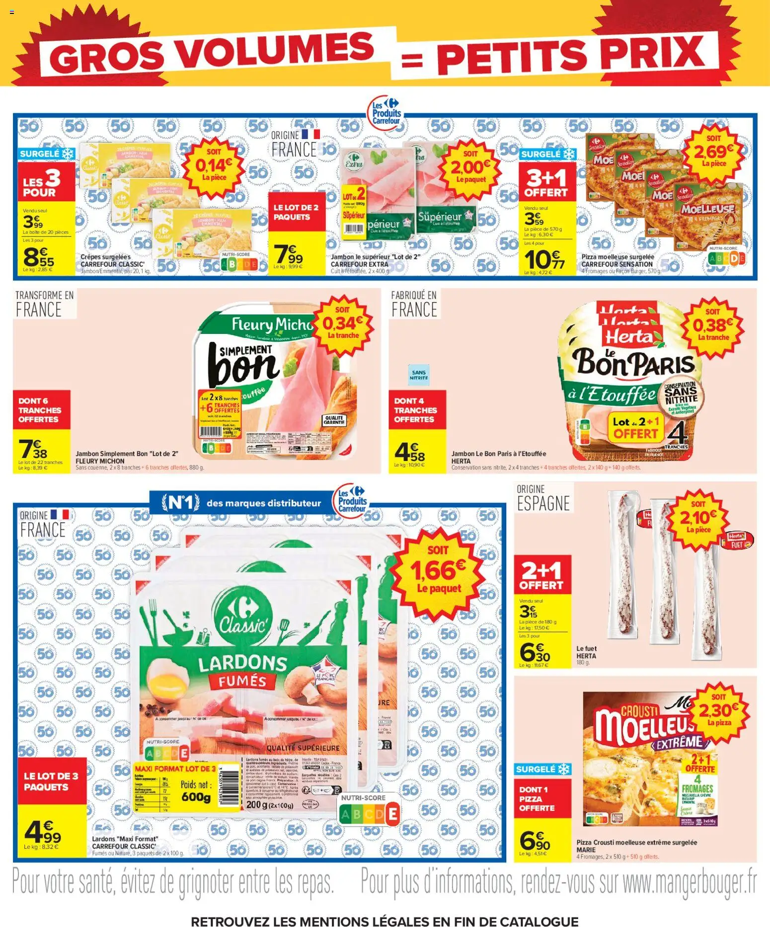 {H1} | Page: 18 | Produits: Torchon, Lardons, Mozzarella, Pizza