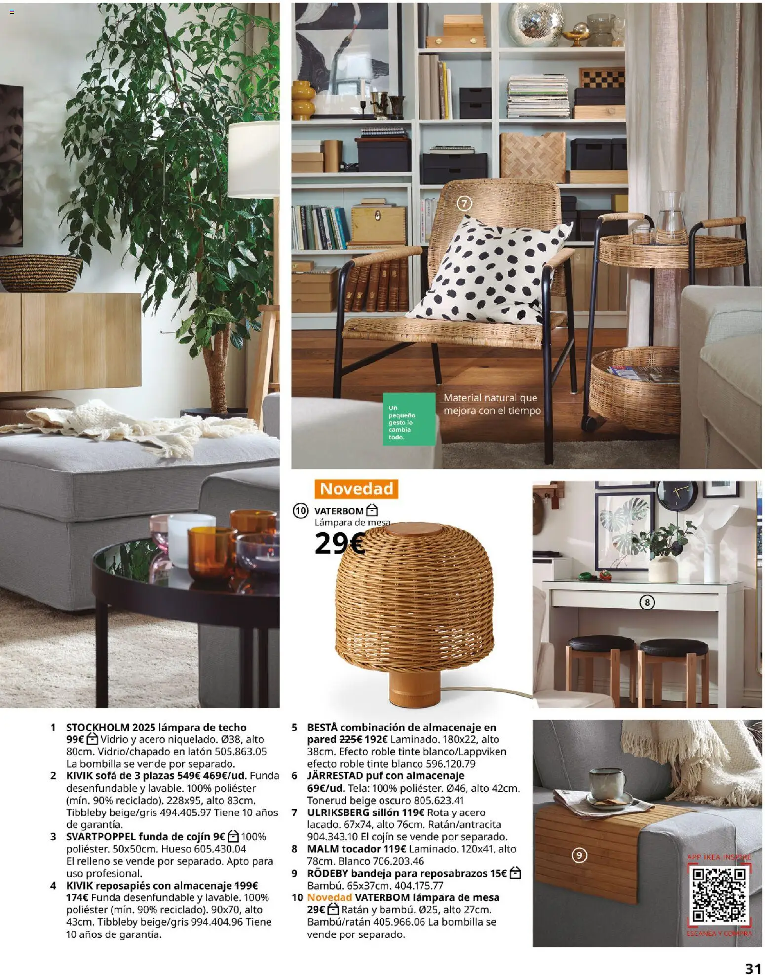 IKEA - IKEA para tu negocio │ válido desde el 01/09/2026 | Página: 31 | Productos: Bombilla, Funda de cojín, Cojín, Sillón