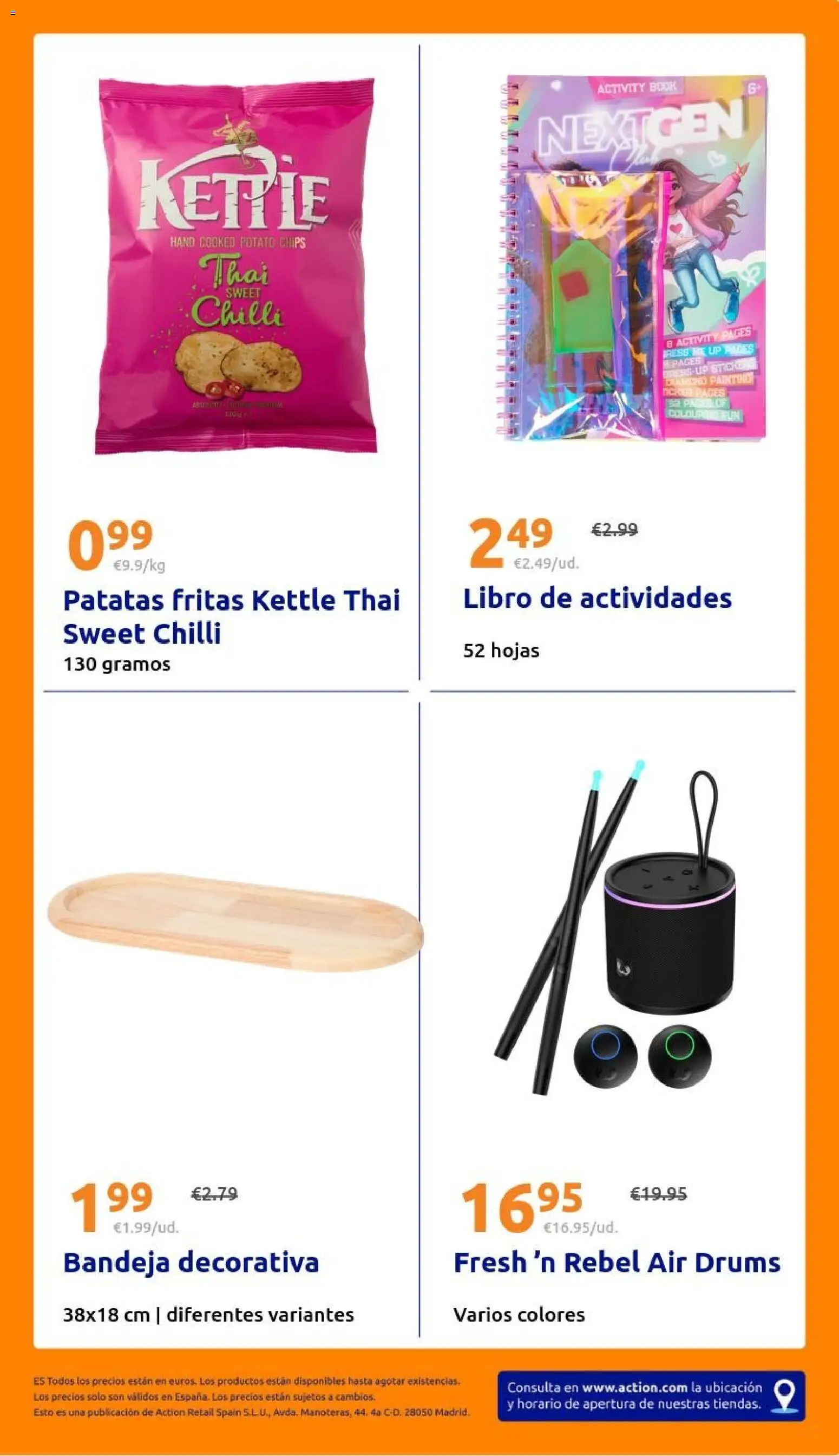 Action folleto │ válido desde el 19/08/2026 | Página: 33 | Productos: Patatas, Patatas fritas, Bandeja