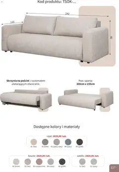 Pogląd oferty "Bodzio Katalog" - ważna od 01.04.2026 | Strona: 117 | Produkty: Pościel, Cappuccino, Krem