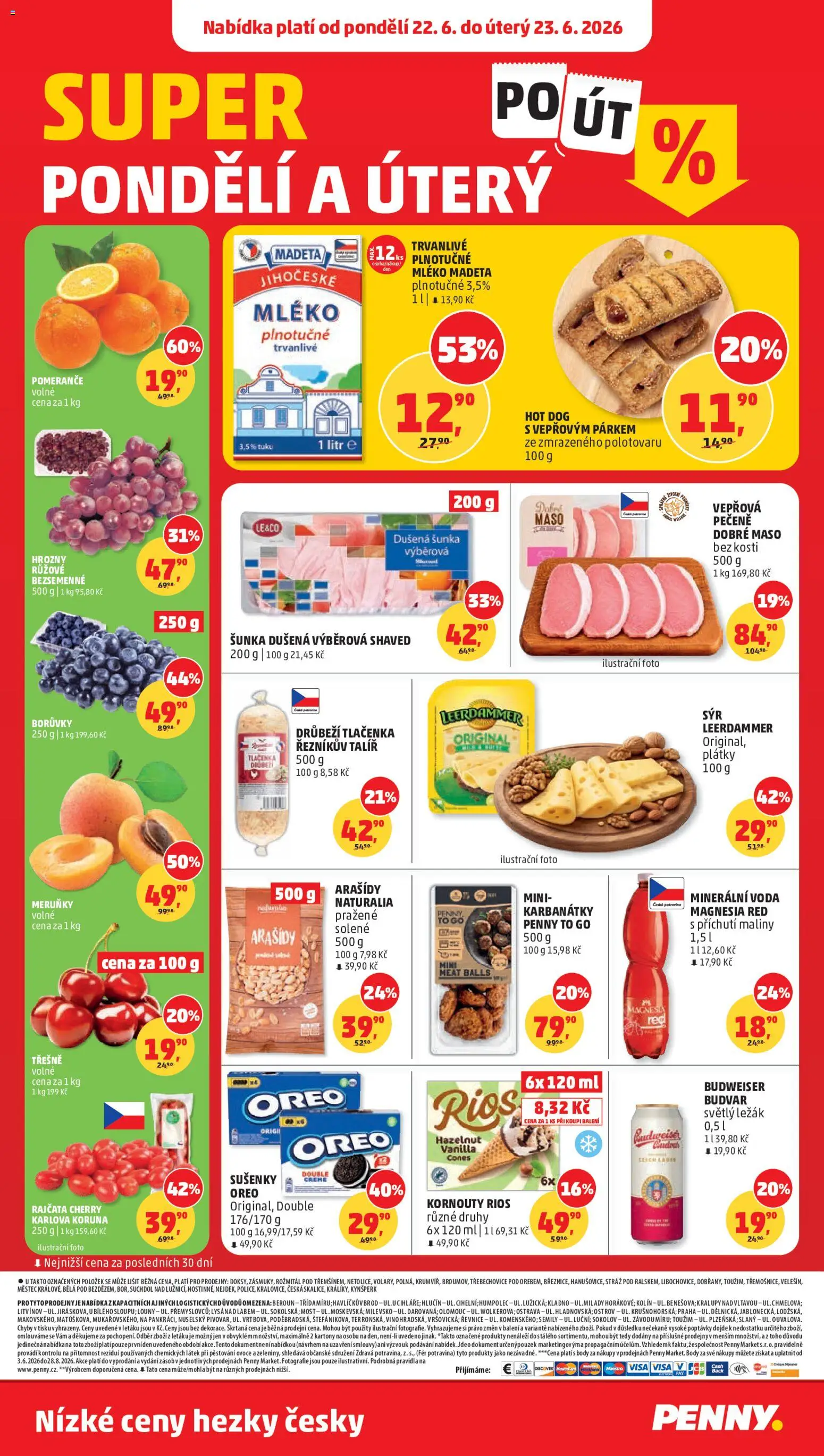 Penny Market leták od 17.06.2026 | Strana: 32 | Produkty: Ovoce, Borůvky, Hot dog, Oreo