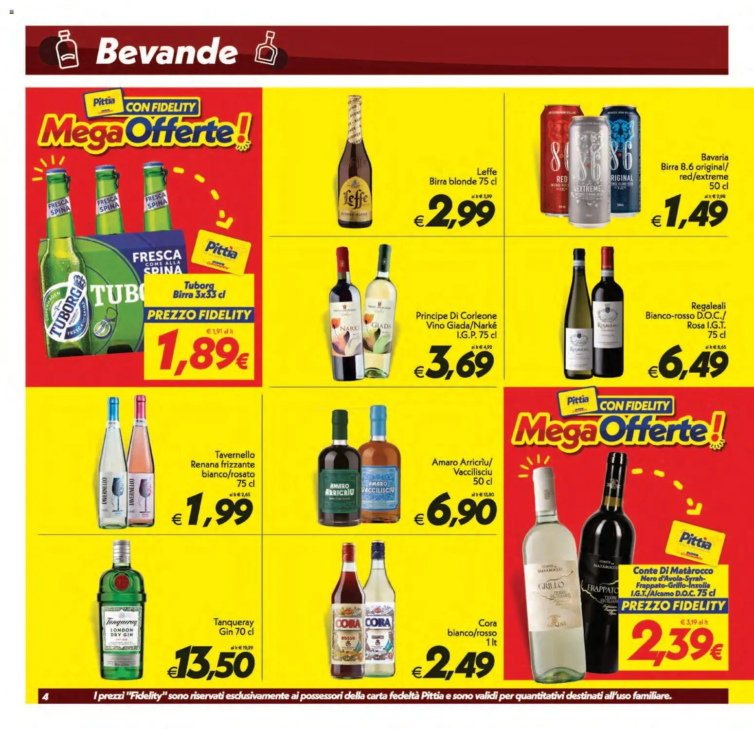 Volantino SuperConveniente del 01/09/2026 | Pagina: 4 | Prodotti: Gin, Bevande, Vino, Tubi