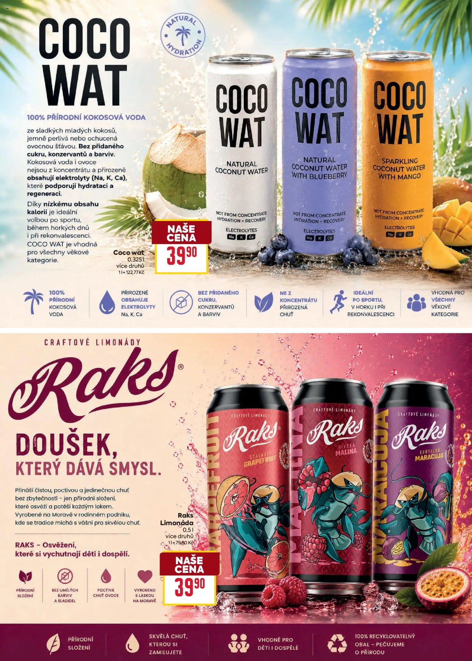 Billa leták - Léto plné osvěžujících drinků od 10.06.2026 | Strana: 3 | Produkty: Maracuja, Ovoce, Mango, Limonáda
