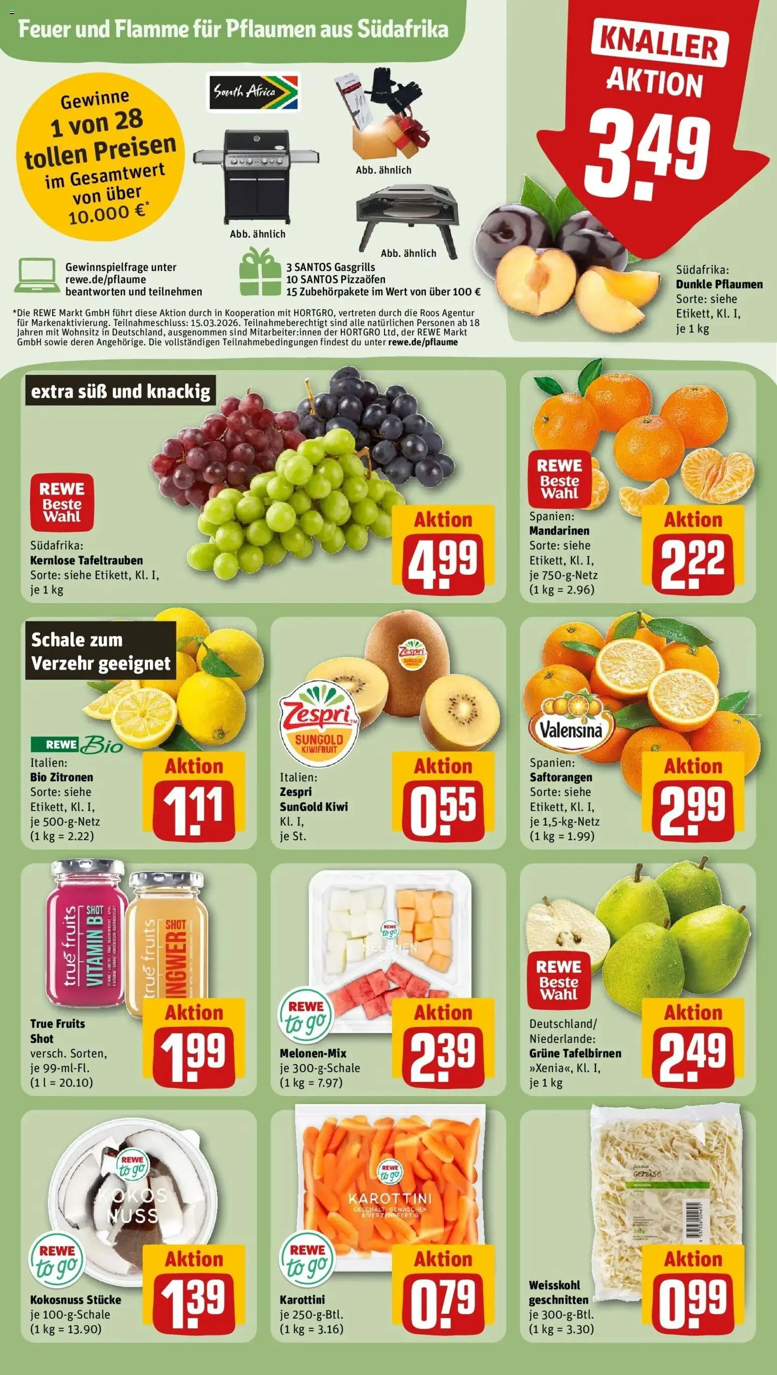 Rewe Prospekt Halle (Saale)	 – gültig ab 02.03.2026 | Seite: 4 | Produkte: Pflaumen, Valensina, Kiwi, Zitronen