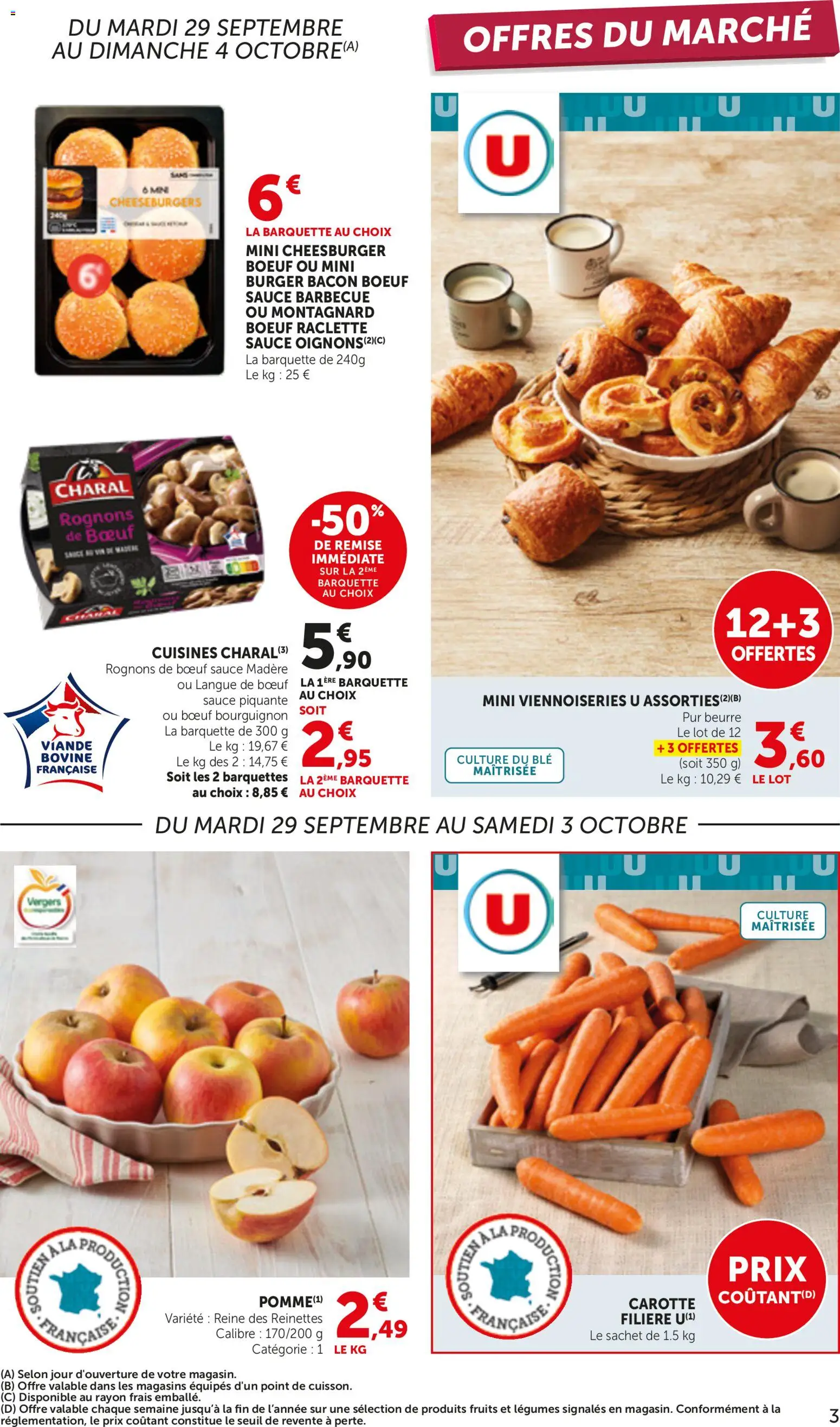 {H1} | Page: 3 | Produits: Sauce barbecue, Bœuf bourguignon, Langue de bœuf, Beurre
