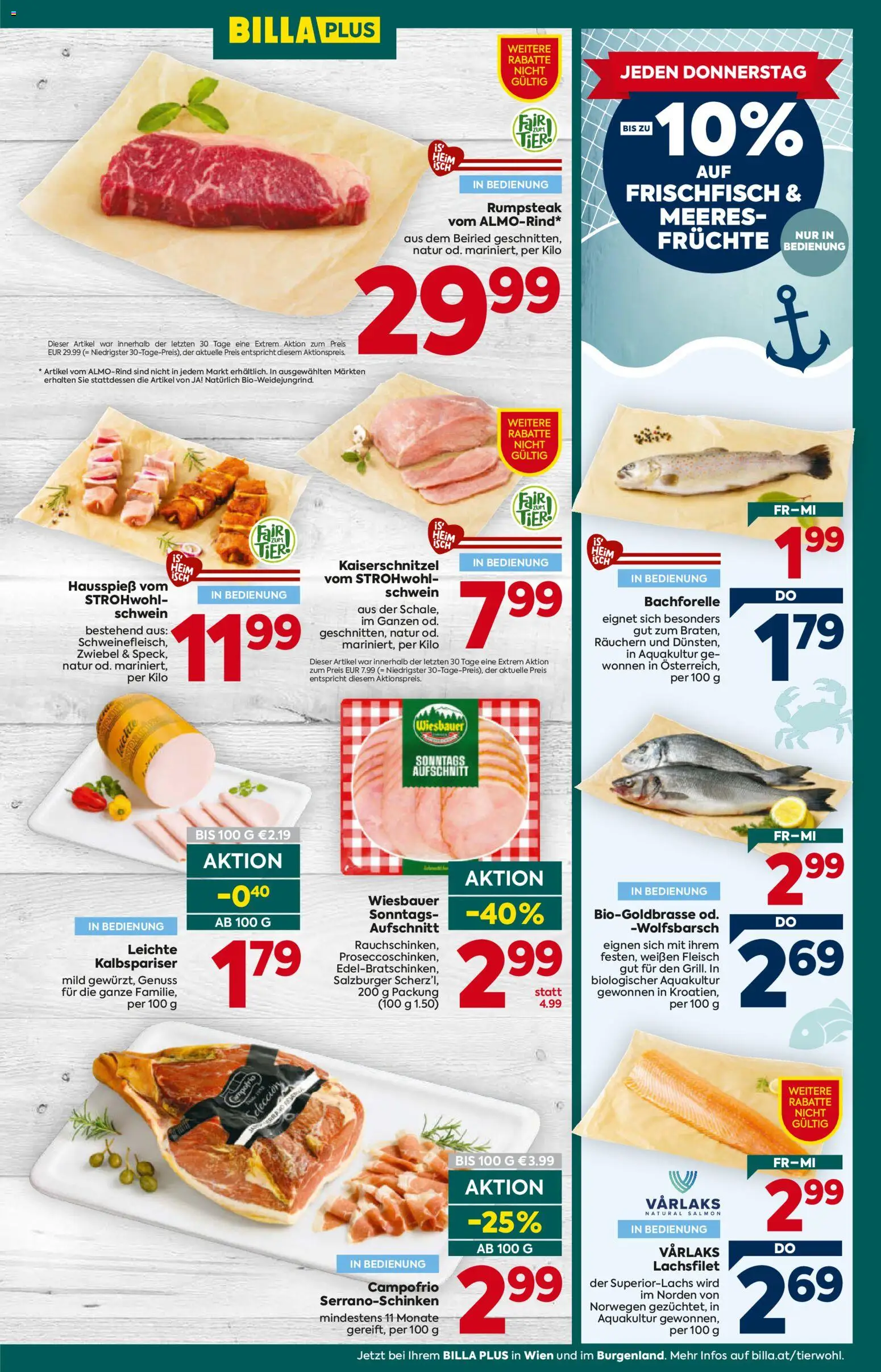 Billa Plus Flugblatt gültig ab 16.07.2026 | Seite: 9 | Produkte: Lachsfilet