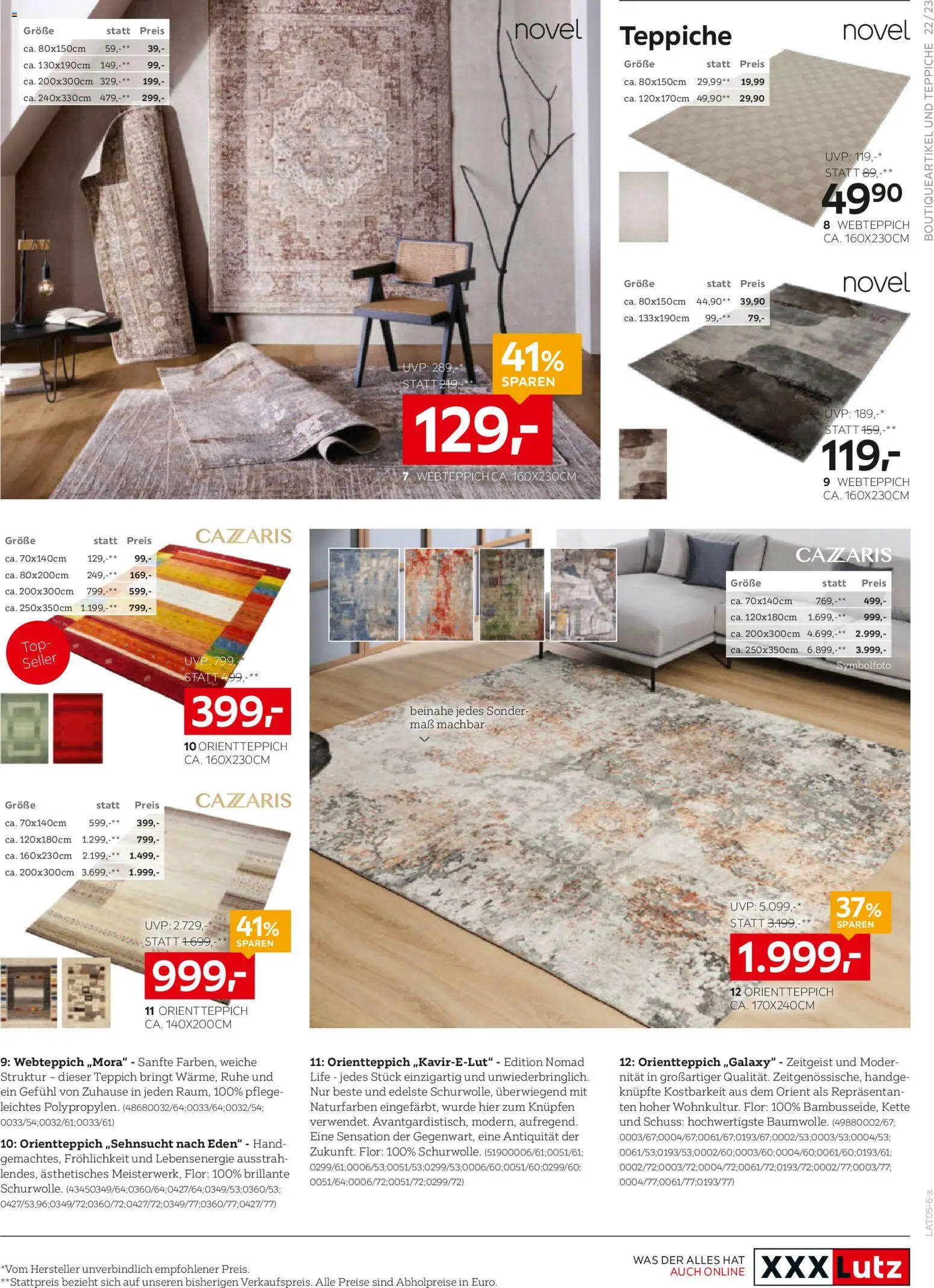 XXXLutz Prospekt aktuell gültig ab 19.05.2026 | Seite: 23 | Produkte: Teppich
