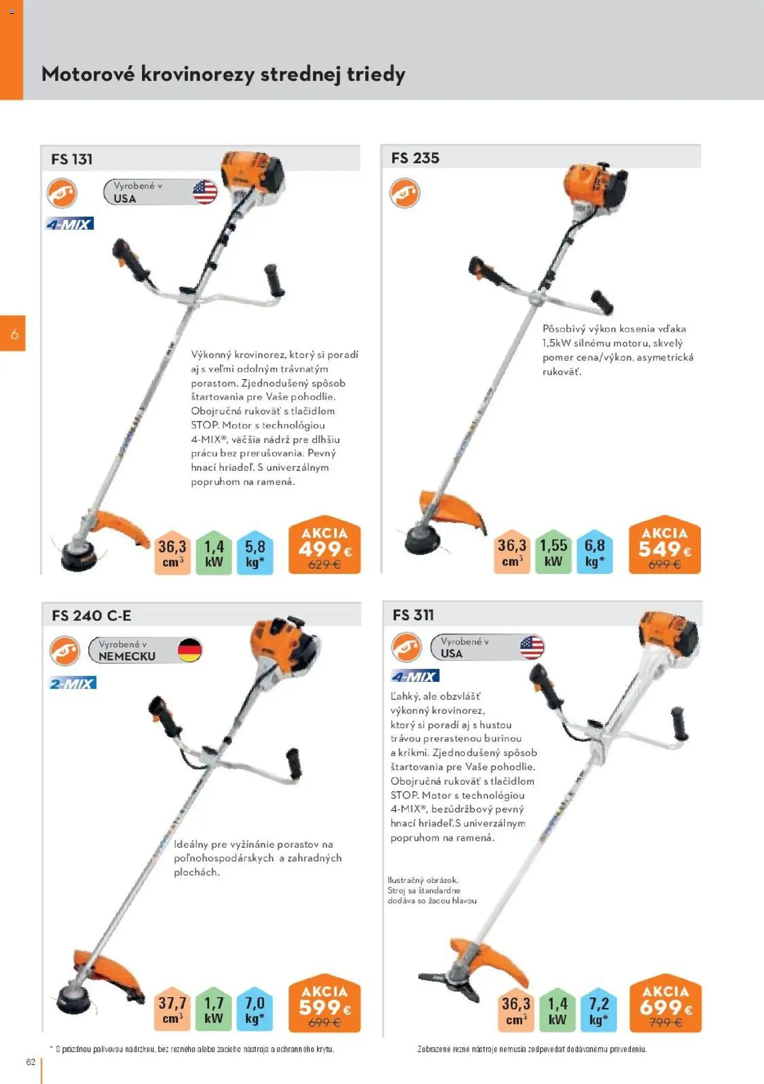Nové STIHL akcie – leták je platný od 19.08.2026 | Strana: 62 | Produkty: Rezne