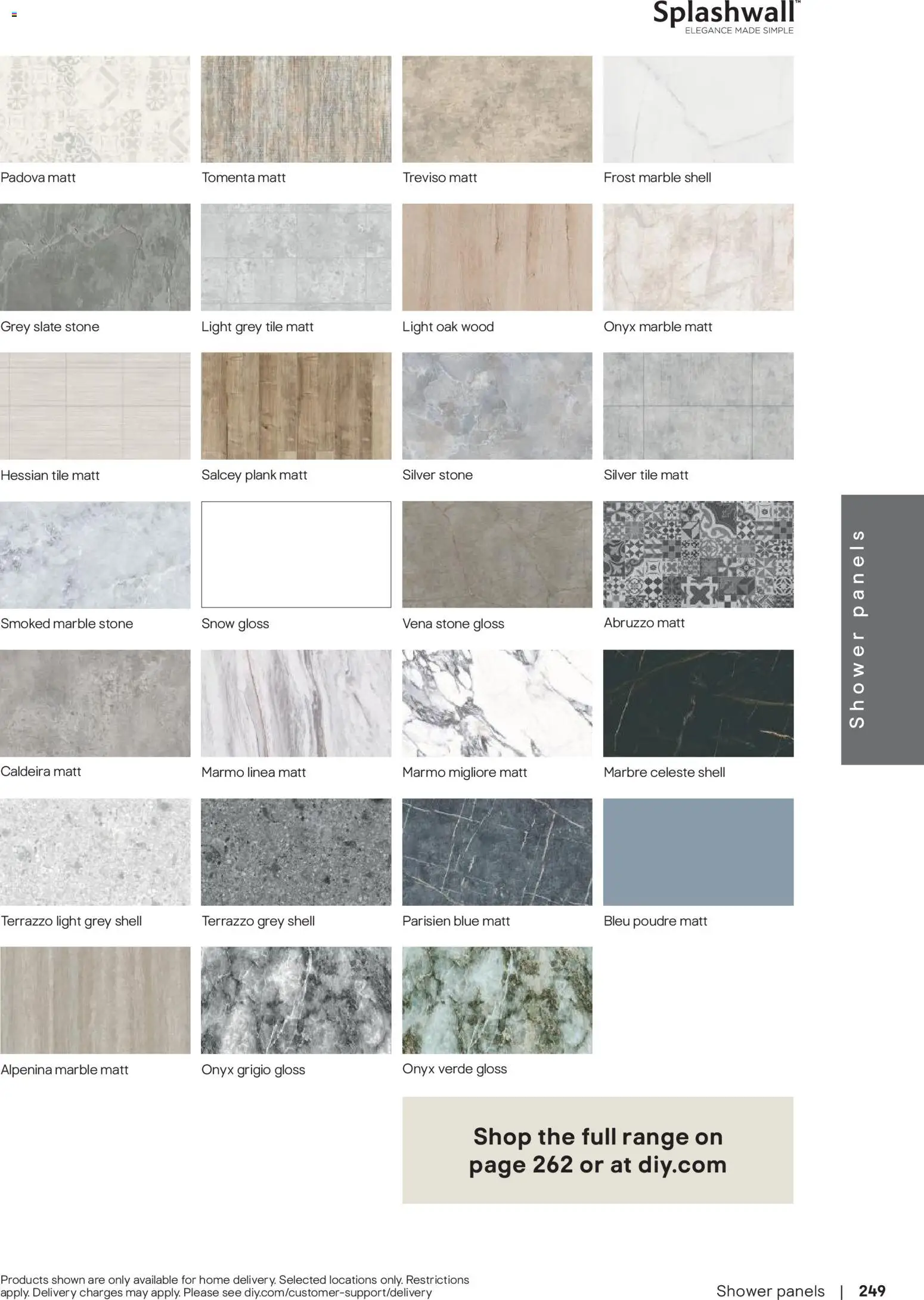 {H1} | Page: 250 | Products: Shower