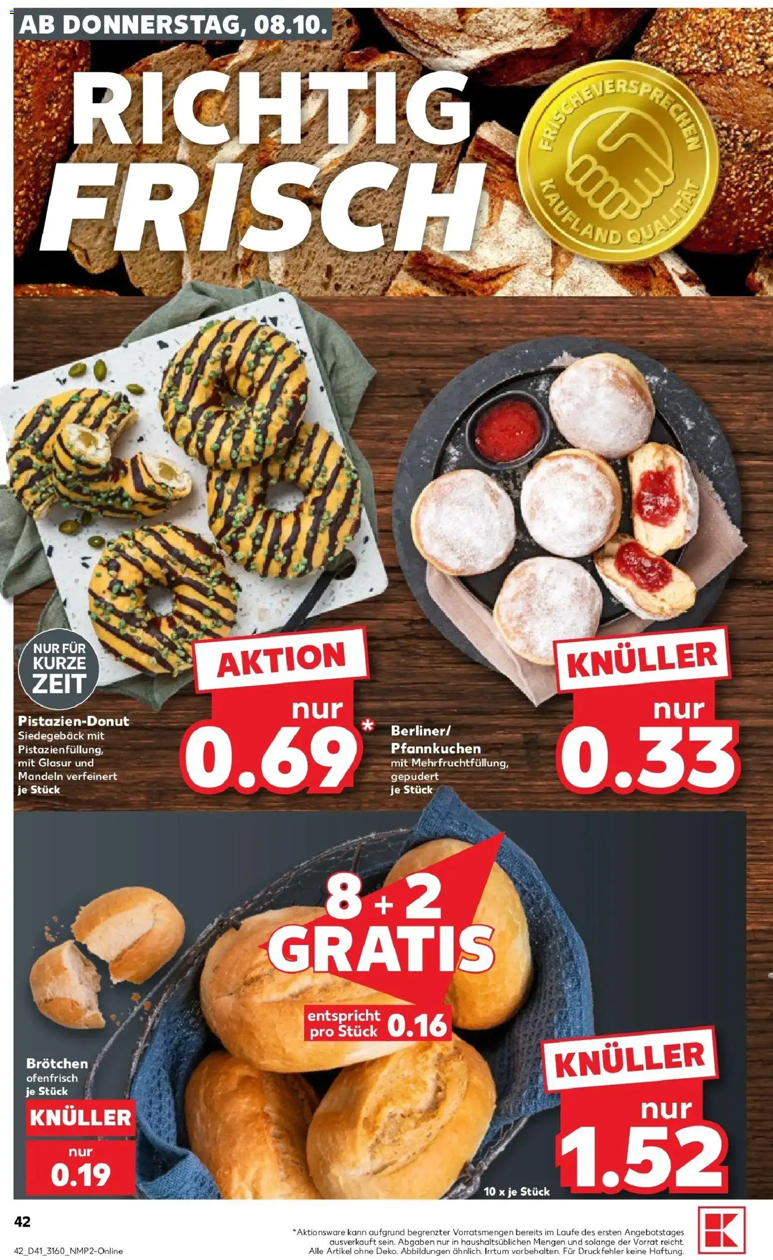 Prospekt Kaufland ab 08.10.2026 » Angebote Online zum Blättern | Seite: 42 | Produkte: Mandeln, Pfannkuchen