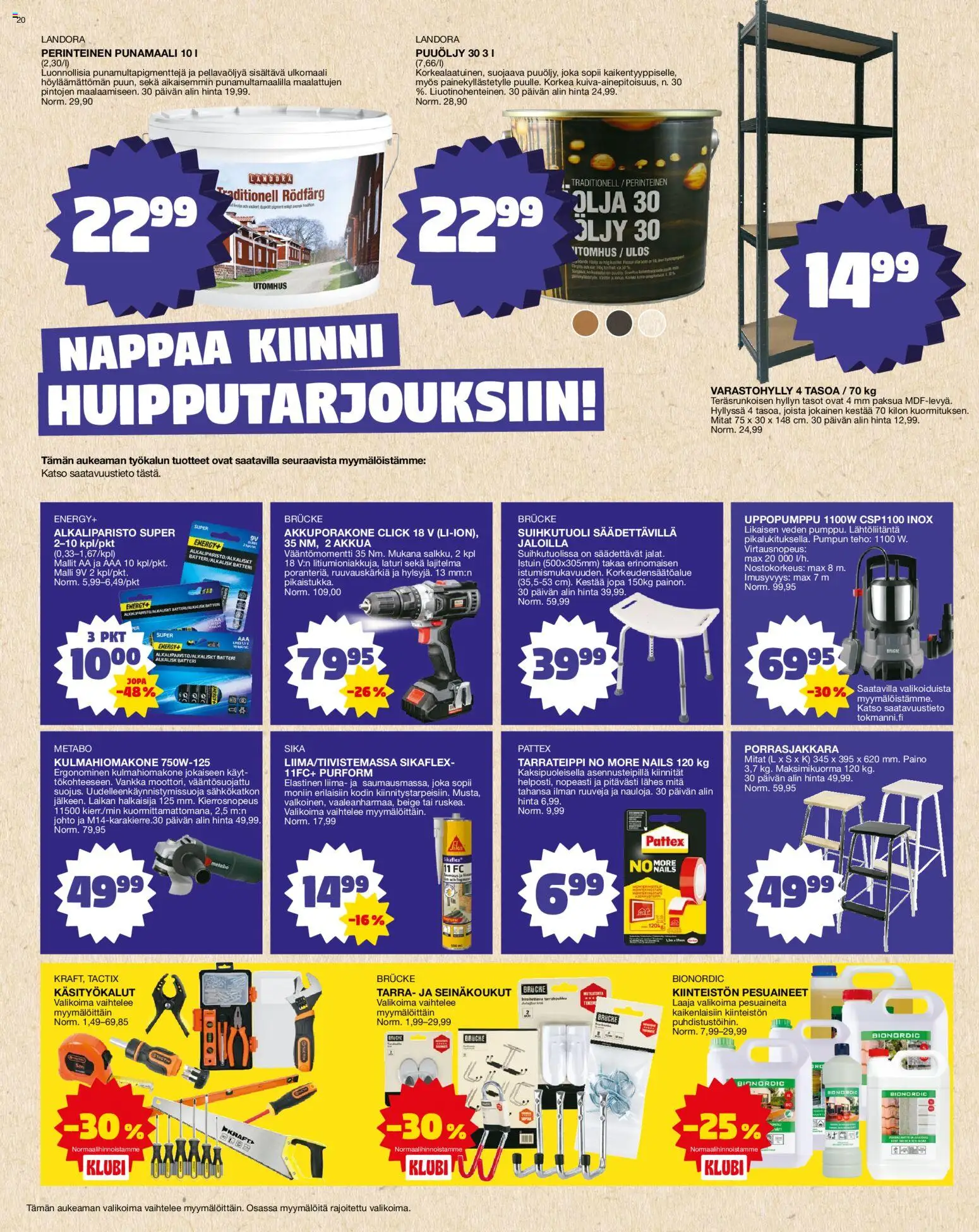Tokmanni tarjoukset – voimassa 04.05.2026 alkaen | Sivu: 20