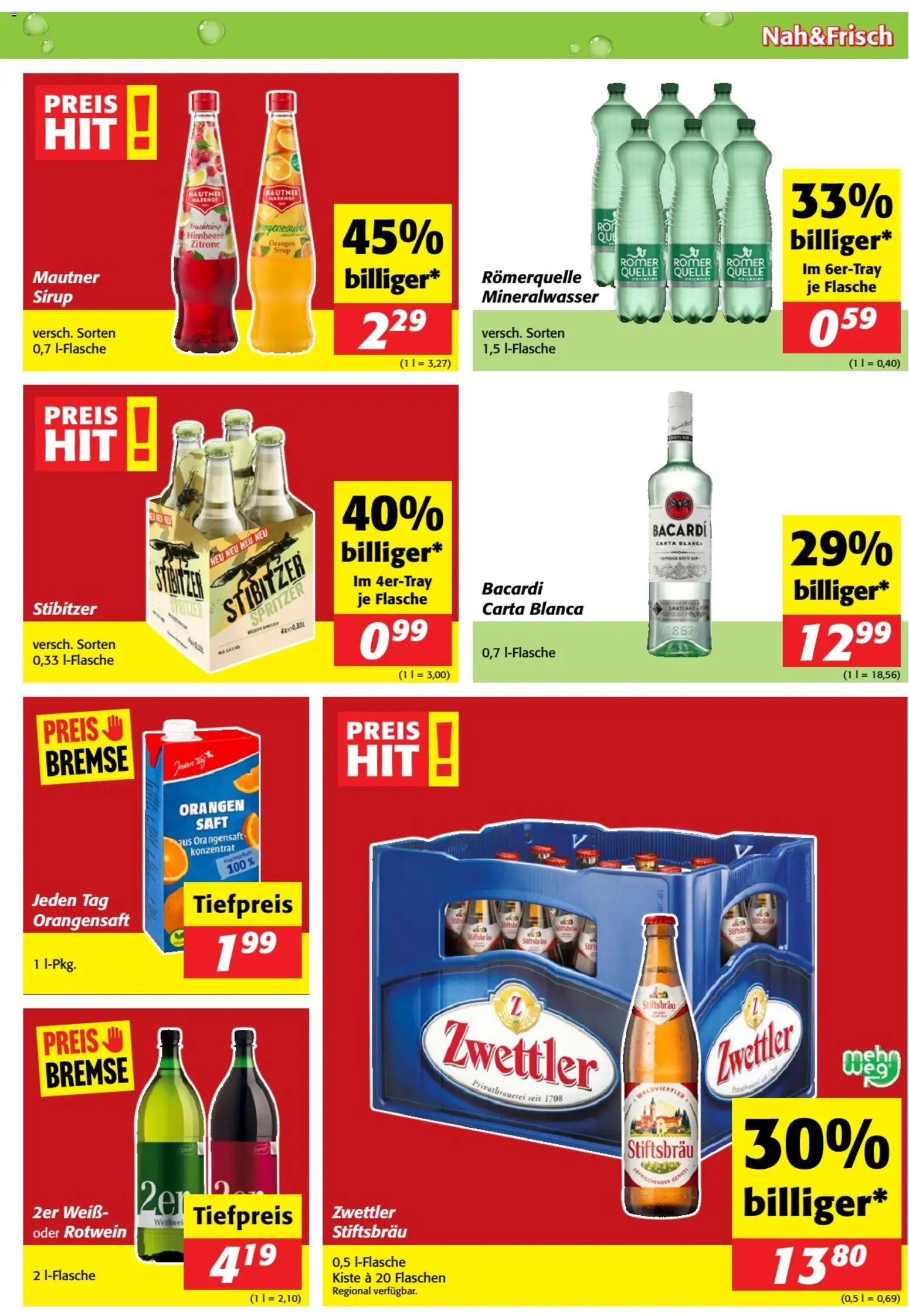 Nah und Frisch Flugblatt gültig ab 15.07.2026 | Seite: 11 | Produkte: Zitrone, Himbeere, Saft, Orangen