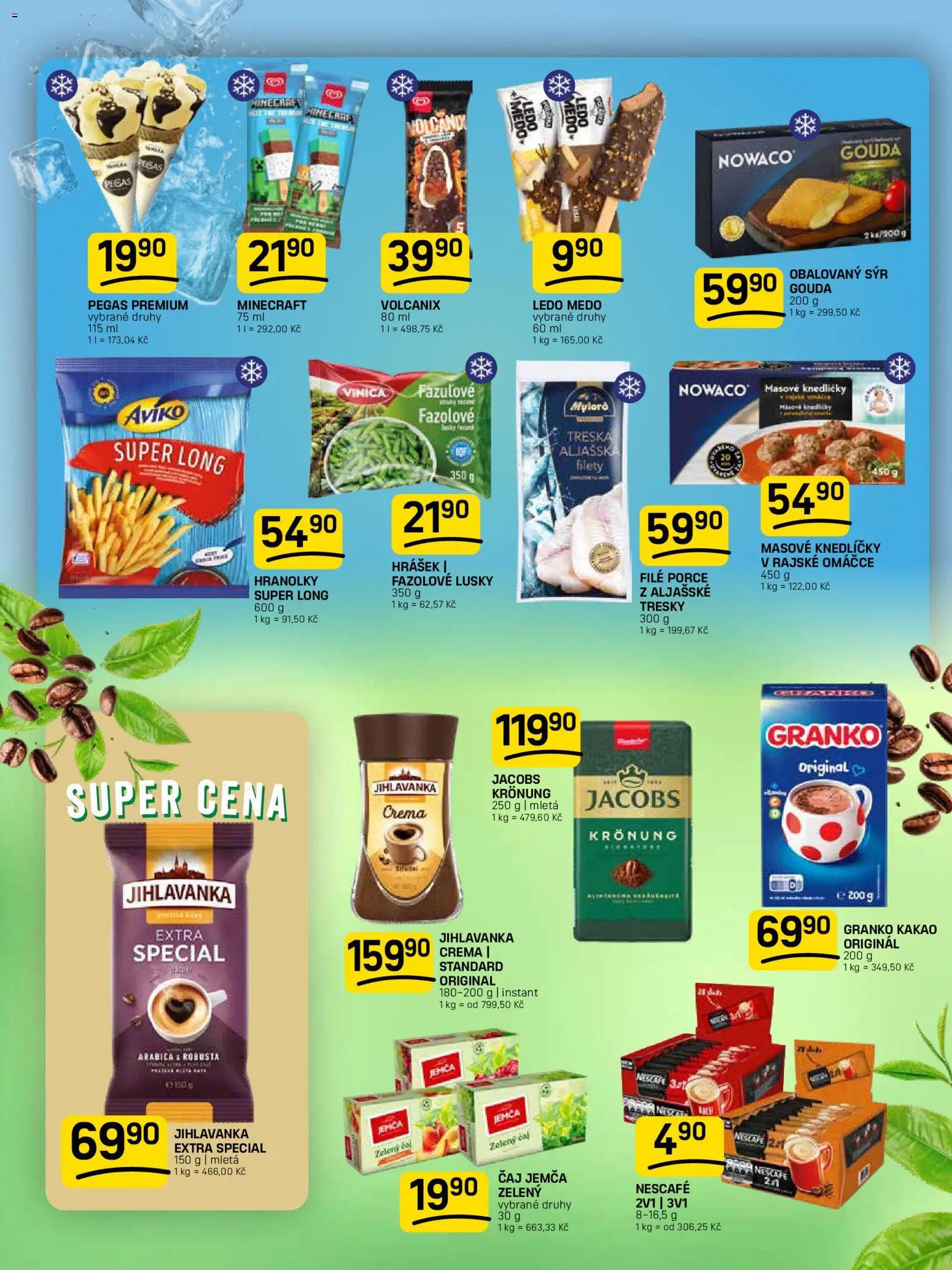 Flop leták od 17.06.2026 | Strana: 7 | Produkty: Fazolové lusky, Treska, Hranolky, Kakao