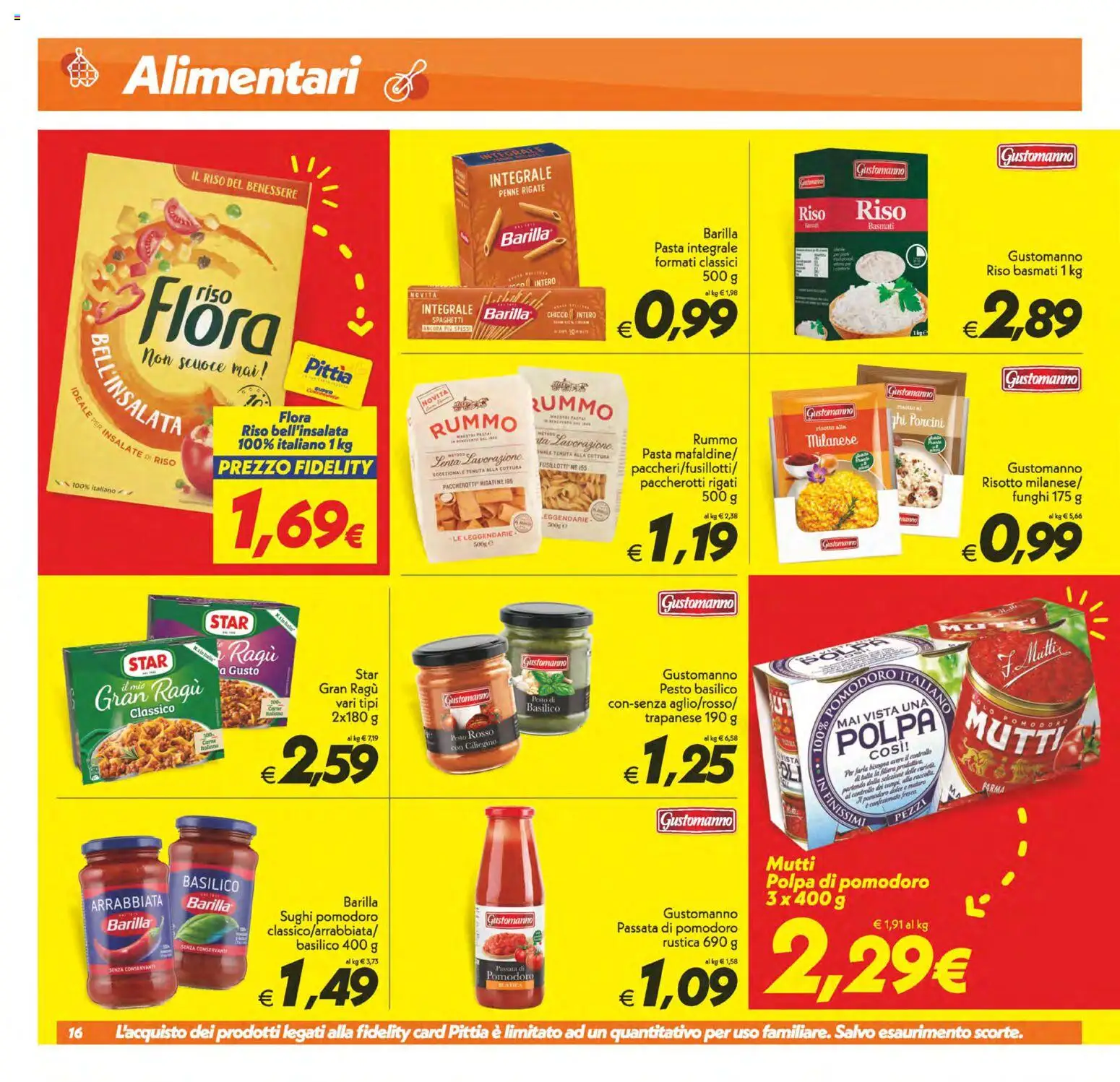Volantino SuperConveniente del 19.05.2026 | Pagina: 16 | Prodotti: Riso Basmati, Pasta, Funghi, Basilico