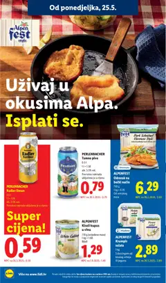 PERLENBACHER Radler limun, 0.5 l, alk. 2.5% vol., Povratna naknada uključena je u cijenu - Pregled kataloga iz trgovine Lidl, vrijedi od 25.05.2026 | Stranica: 10