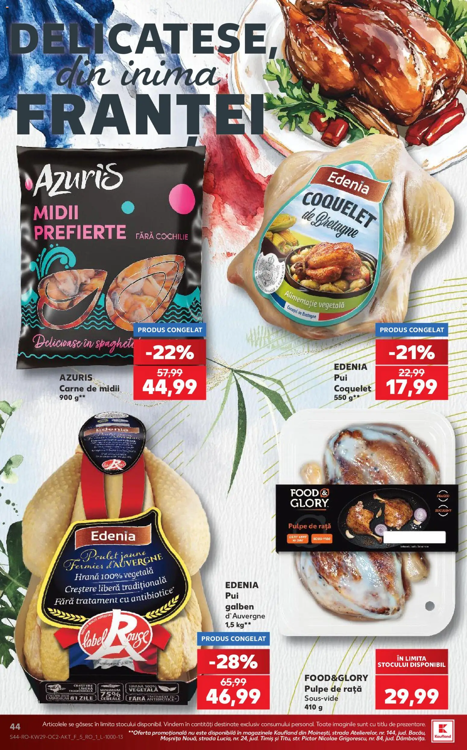 Kaufland RO akciós ujság - amely érvényes a következő dátumtól: 2026.07.15. | Oldal: 44