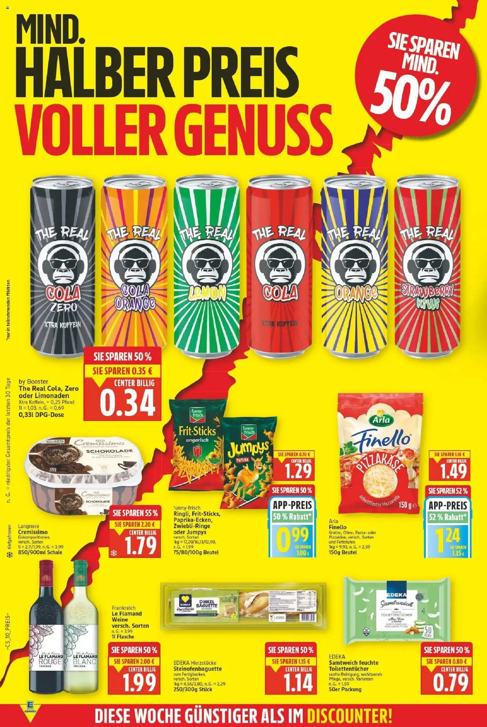 E center - Wochenangebote – gültig ab 10.05.2026 | Seite: 10 | Produkte: Cola, Mozzarella, Rouge, Pasta