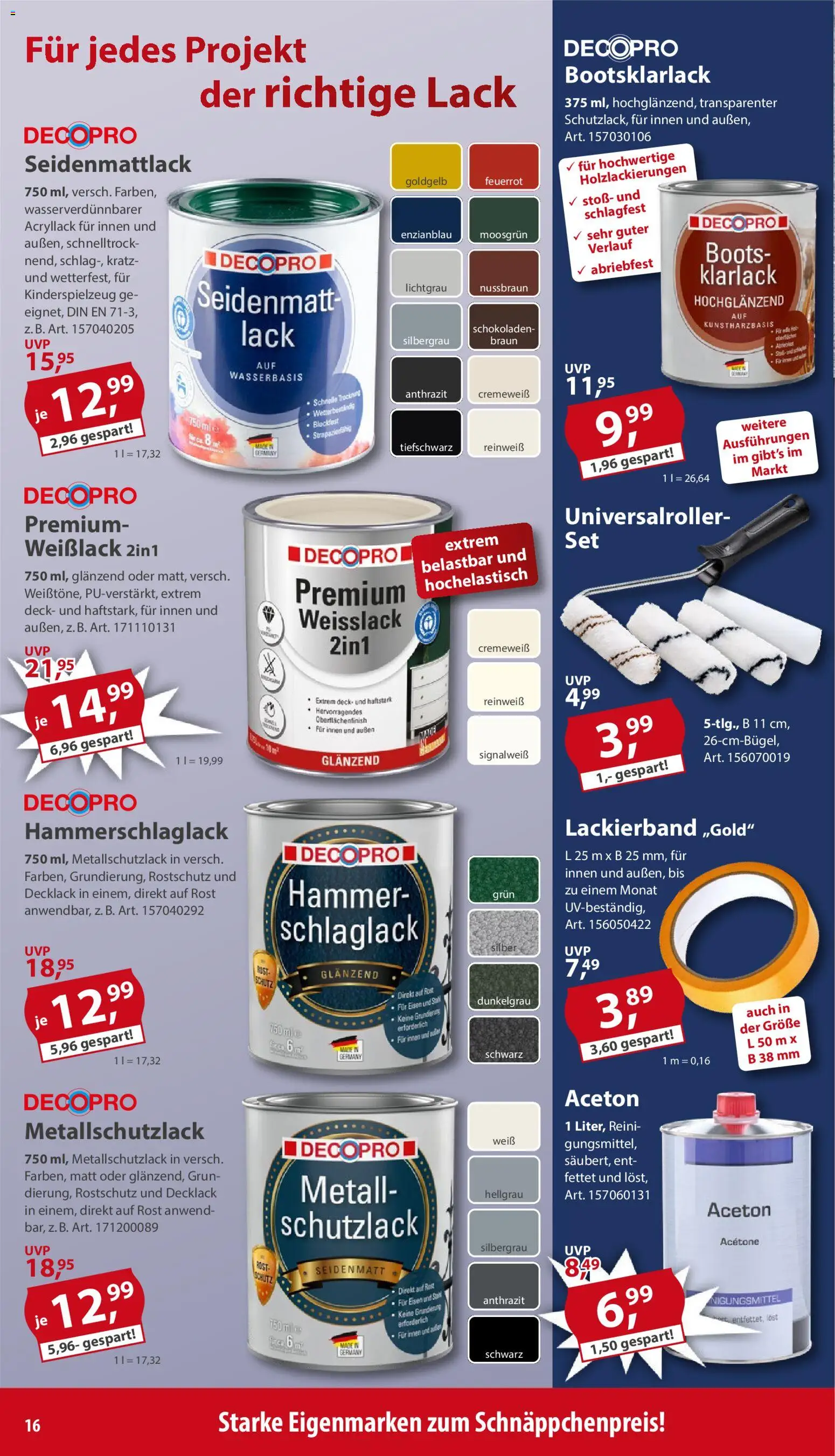 Sonderpreis Baumarkt Prospekt – gültig ab 30.05.2026 | Seite: 16