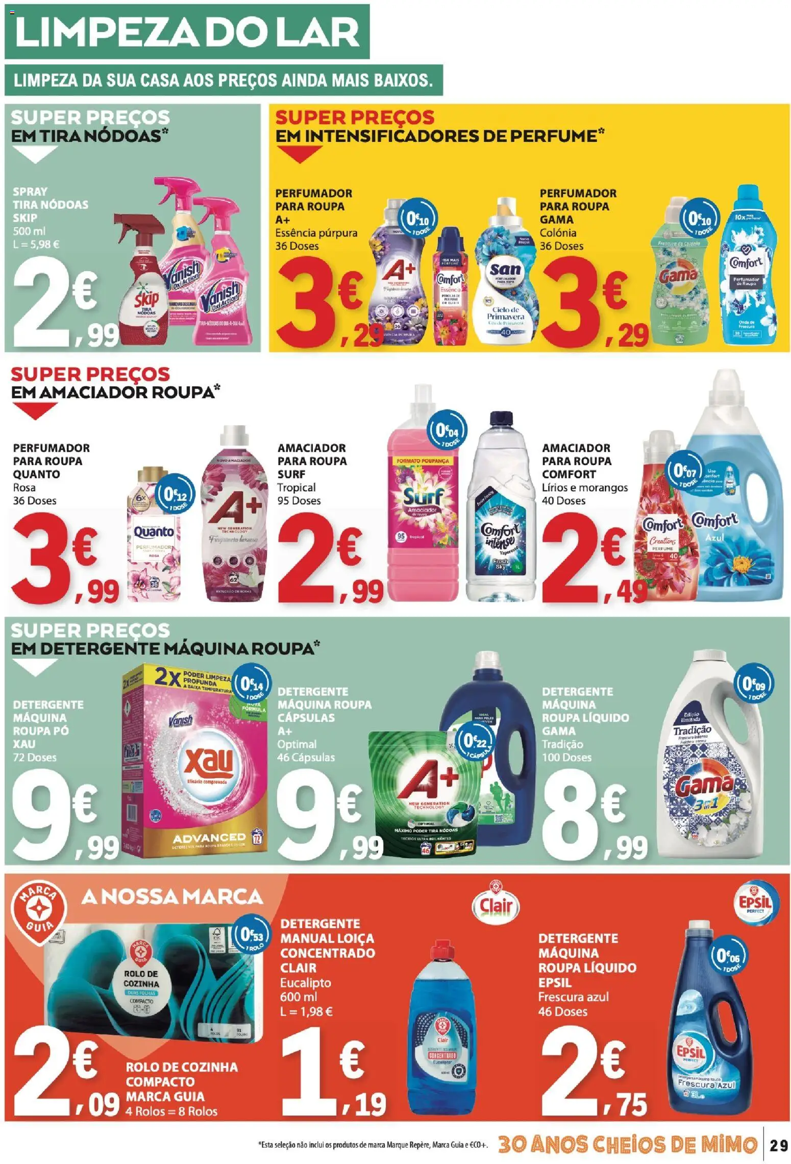 E.Leclerc folheto │ válido de 06/08/2026 | Página: 29 | Produtos: Perfume, Pó, Detergente, Morangos