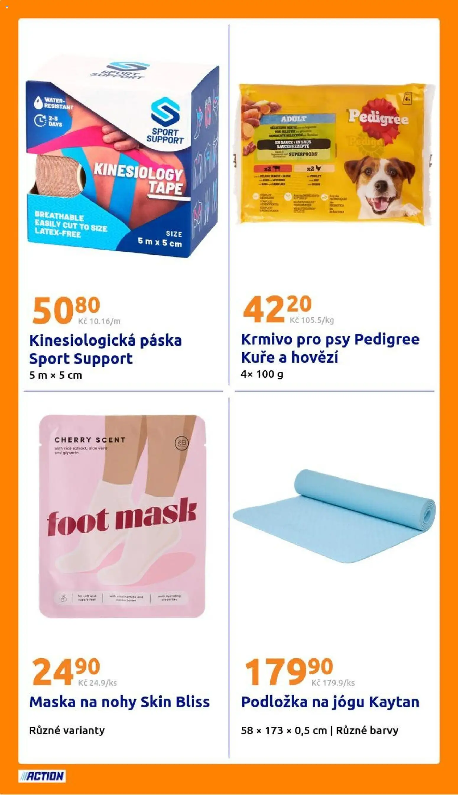 Action leták od 17.06.2026 | Strana: 20 | Produkty: Hovězí, Podložka na jógu, Pedigree, Barvy