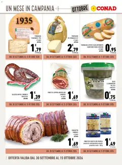 Anteprima del volantino PANEPIZZA FARCITO CON PROVOLA prosciutto cotto/porchetta arrosto/prosciutto crudo - 200 g, Panepizza farcito con provola prosciutto cotto/porchetta arrosto/prosciutto crudo valido a partire dal 30/09/2026 | Pagina: 2