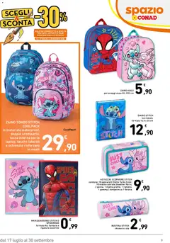 Anteprima del volantino Spazio Conad volantino Scuola valido a partire dal 17/07/2026 | Pagina: 9
